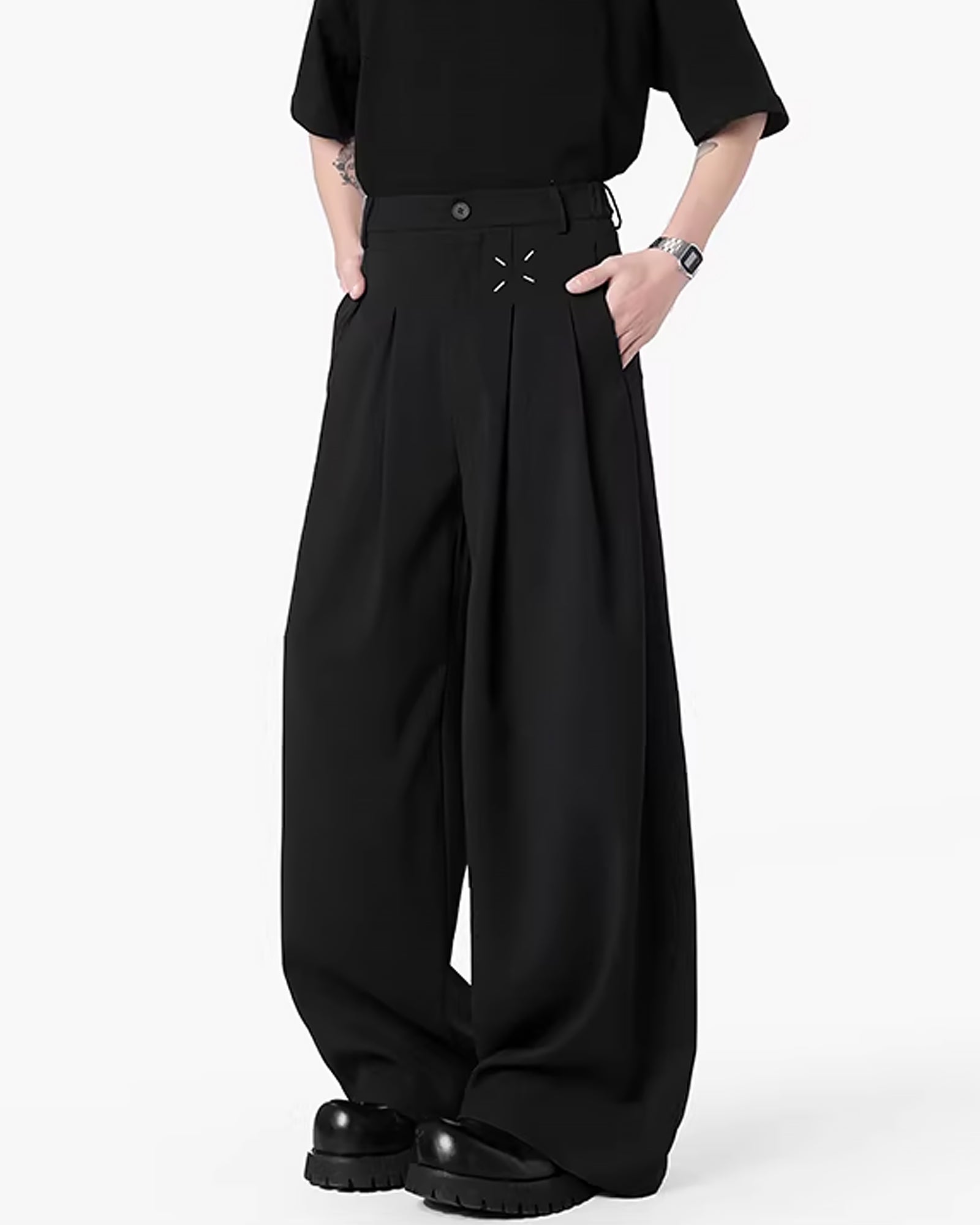 ルーズドレープタックワイドスラックス Ot11735