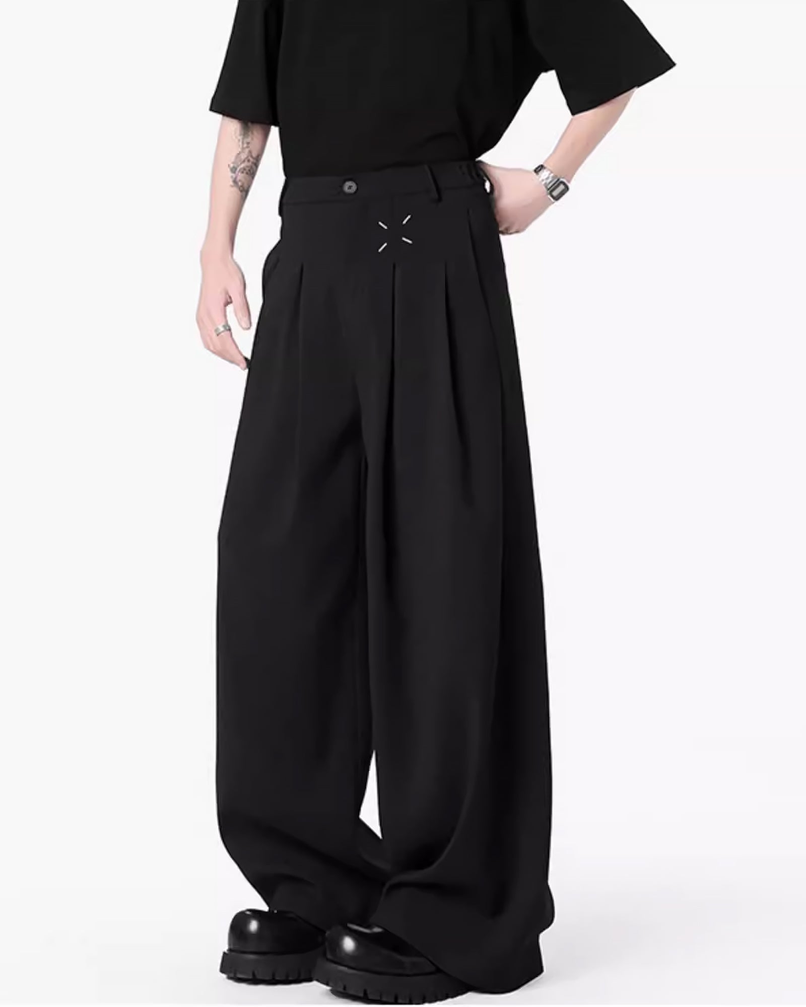 ルーズドレープタックワイドスラックス Ot11735