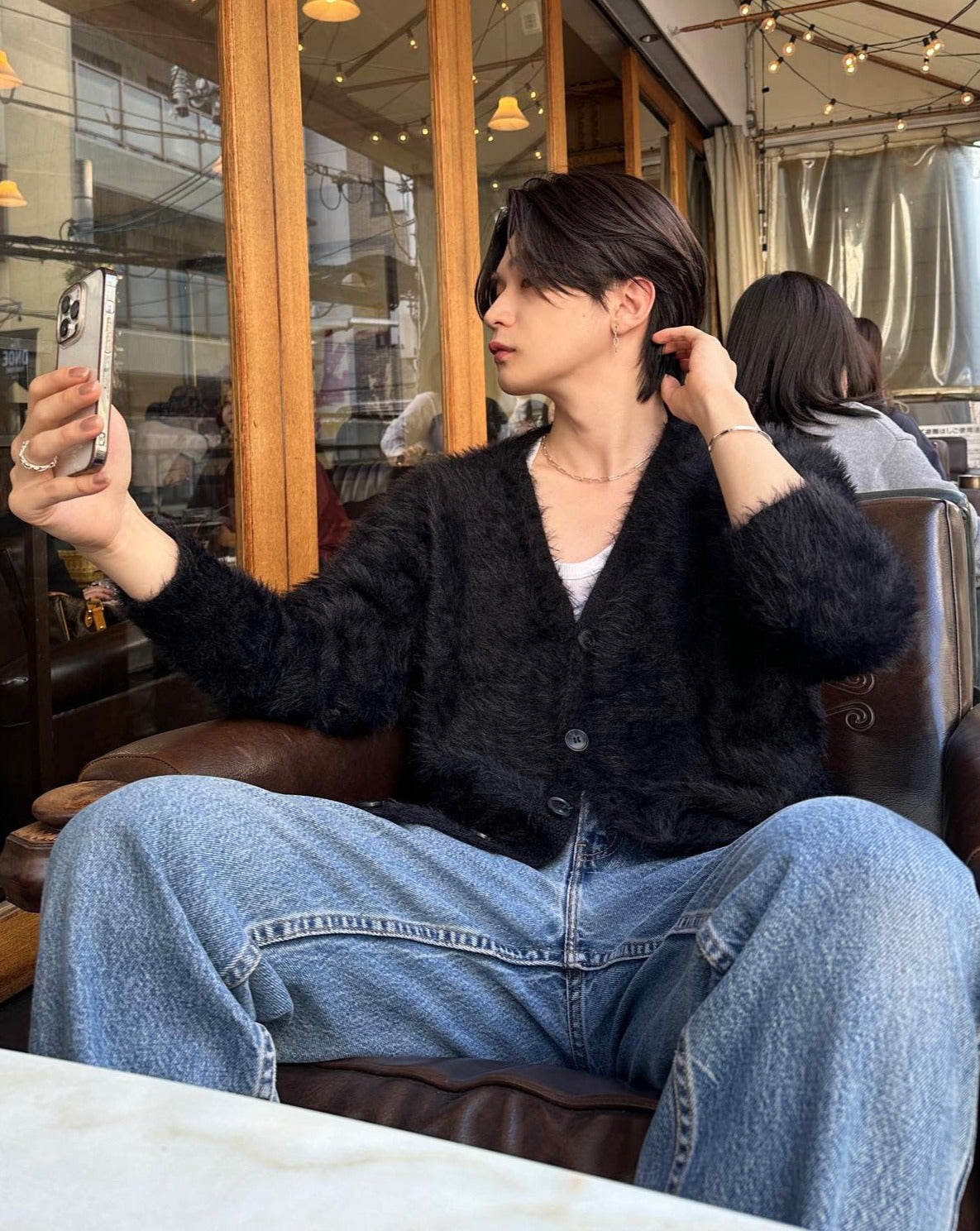 コリアンモヘアカーディガン Ot4553