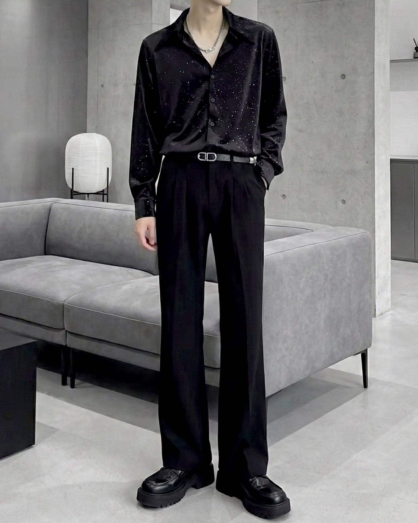 スパークルオープンカラーシャツ Ot20130