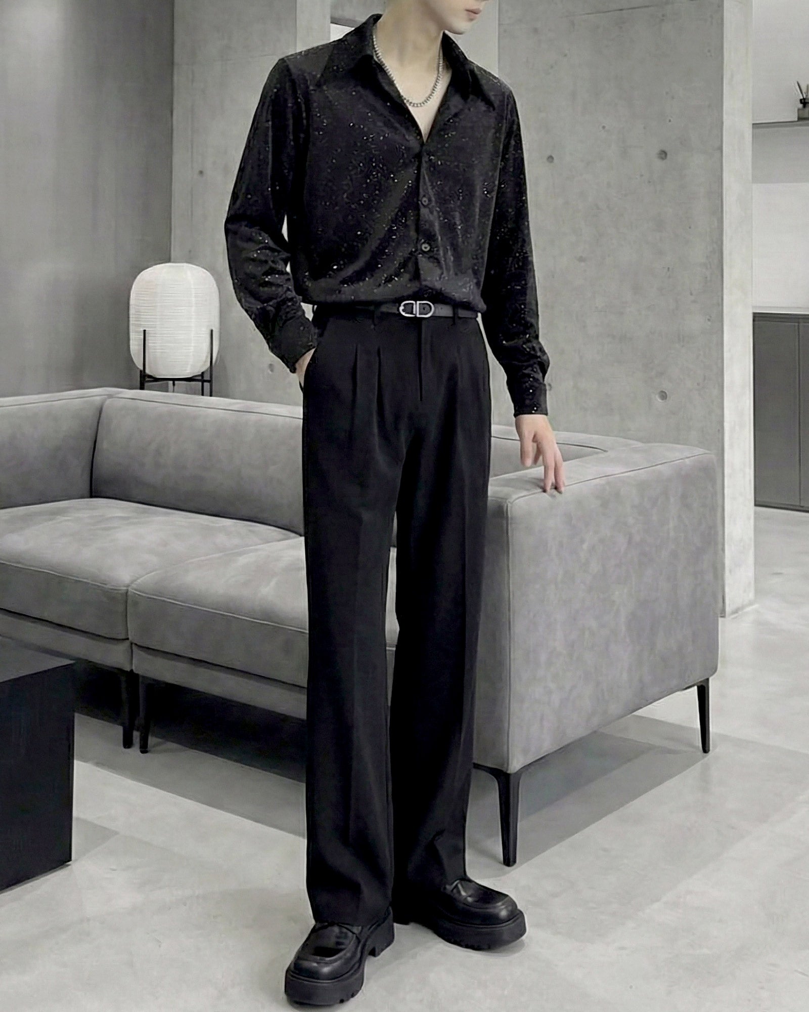 スパークルオープンカラーシャツ Ot20130