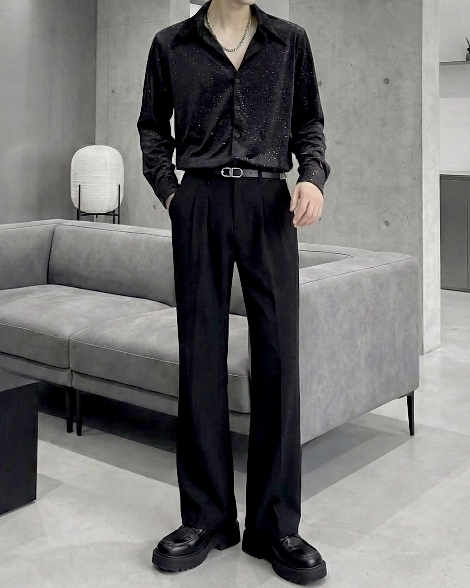 スパークルオープンカラーシャツ Ot20130