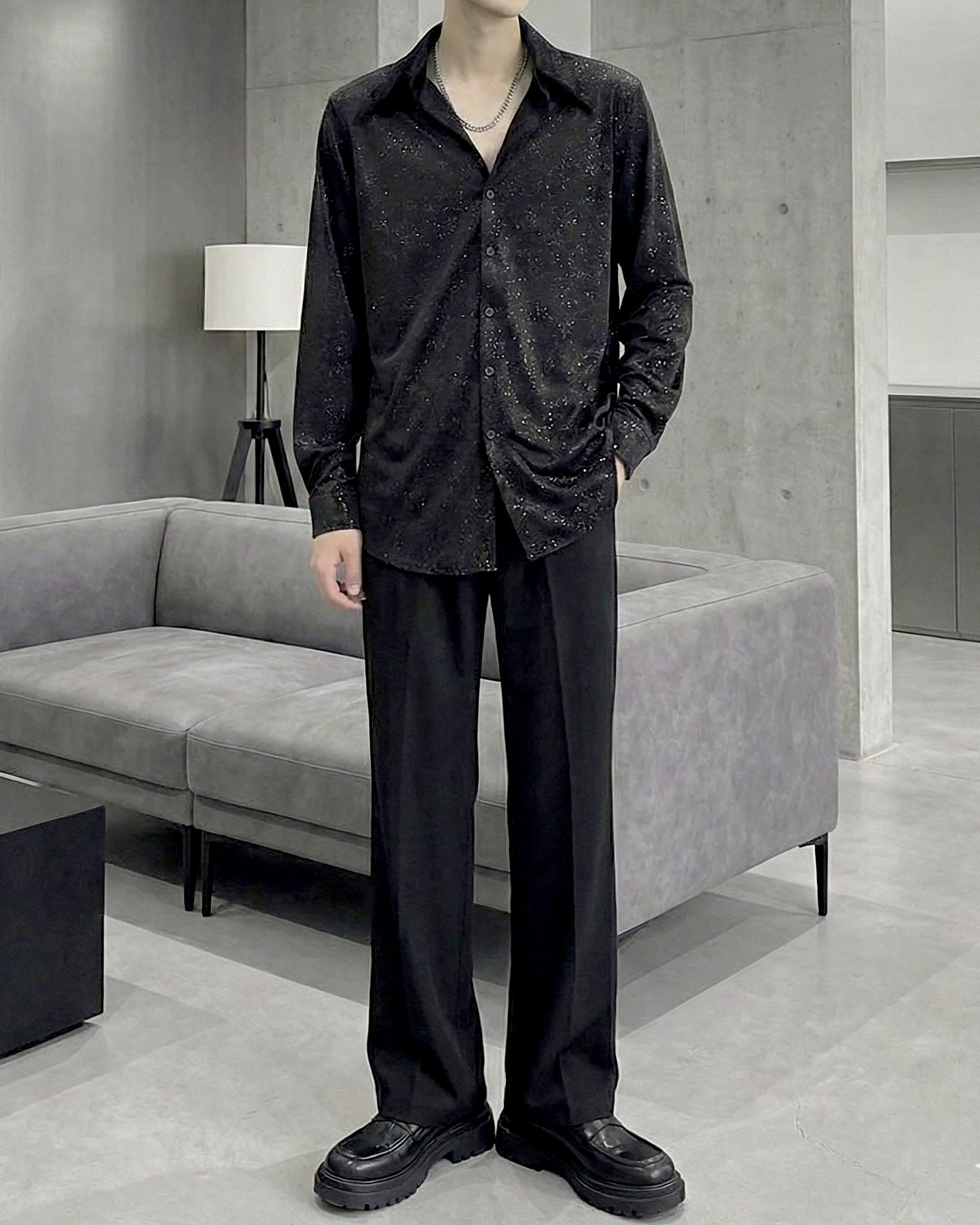 スパークルオープンカラーシャツ Ot20130