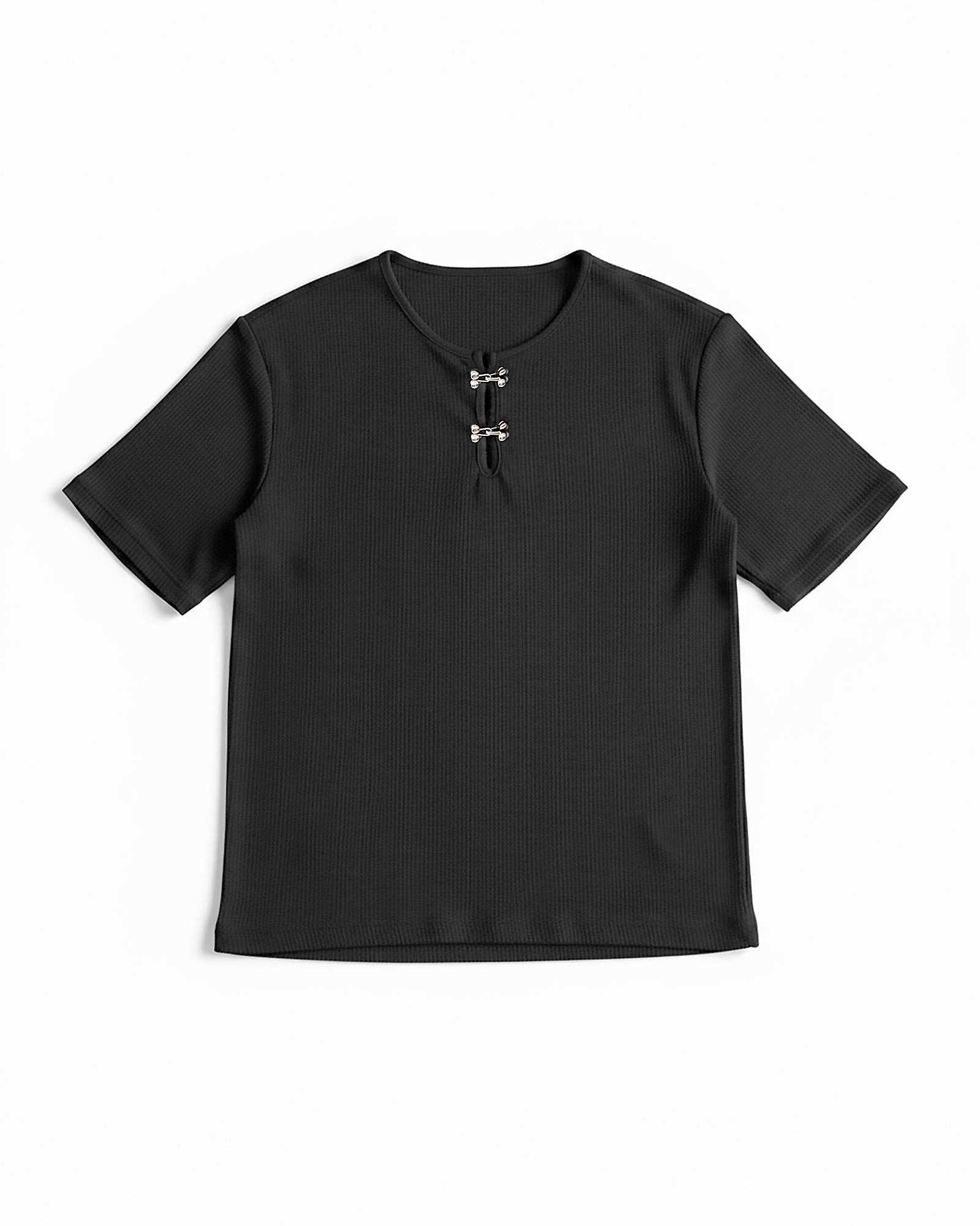 フロントホックスリットネックトップス Ot20135