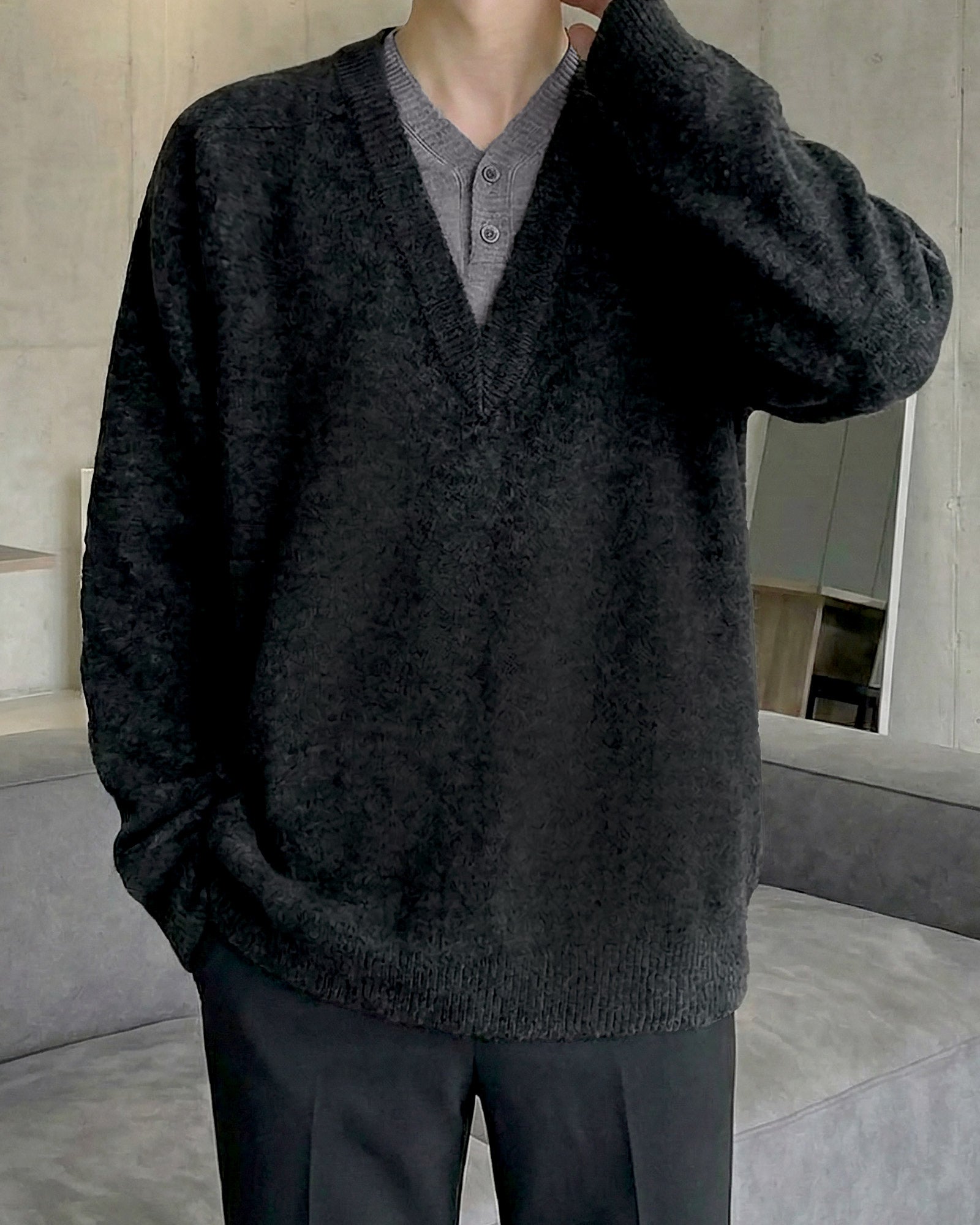 クラシックレイヤードニット Ot20146