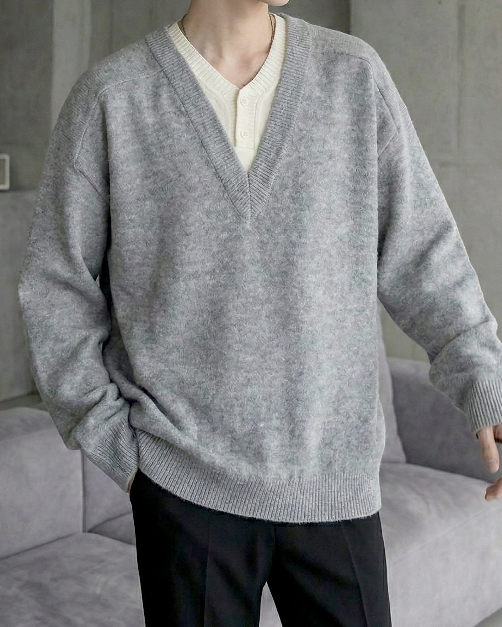 クラシックレイヤードニット Ot20146