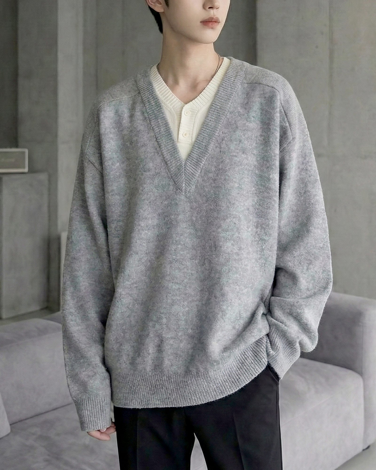 クラシックレイヤードニット Ot20146