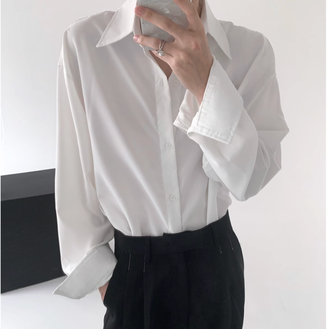 ビッグカラーシンプルシャツ Ot4565