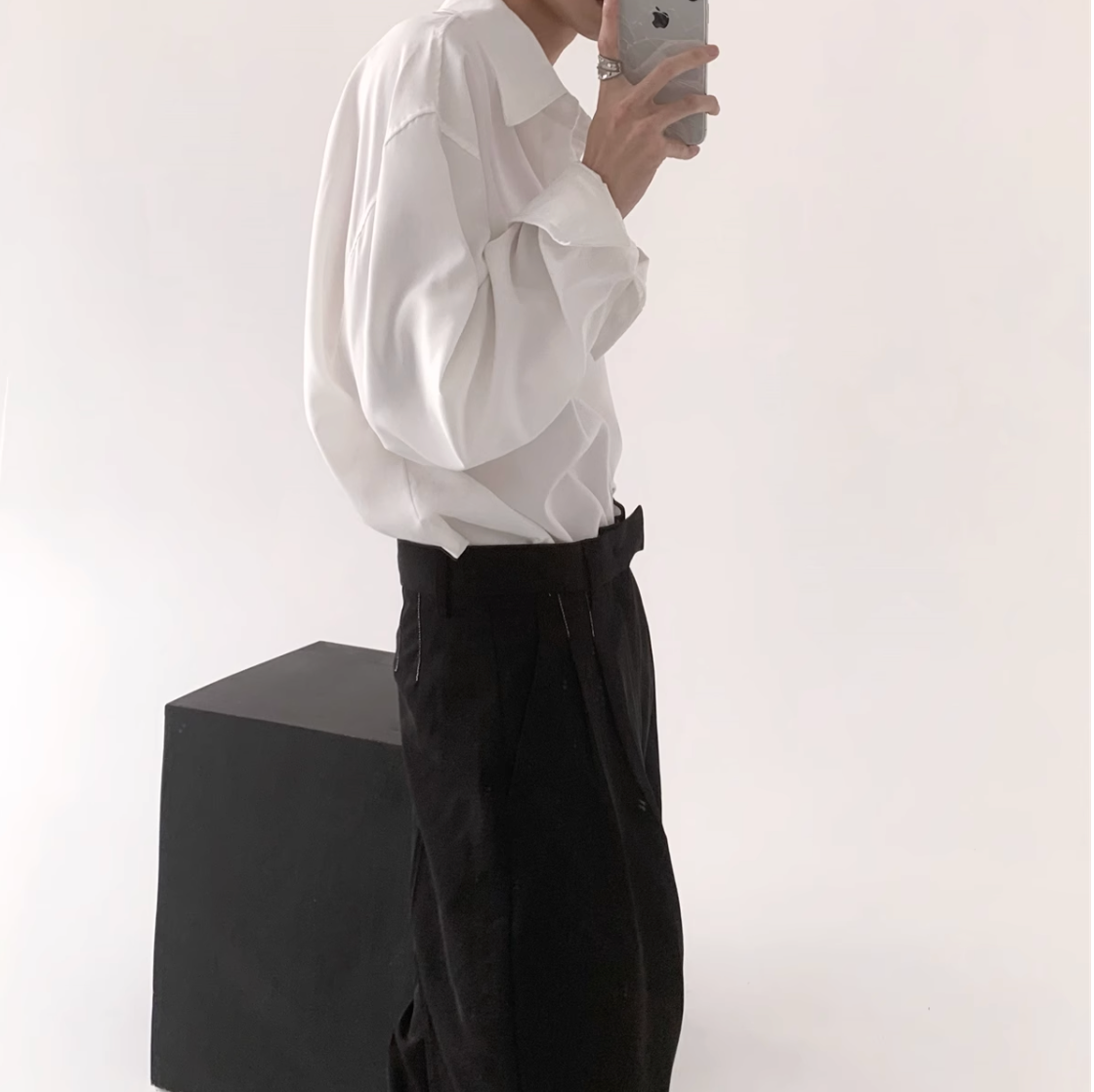 ビッグカラーシンプルシャツ Ot4565