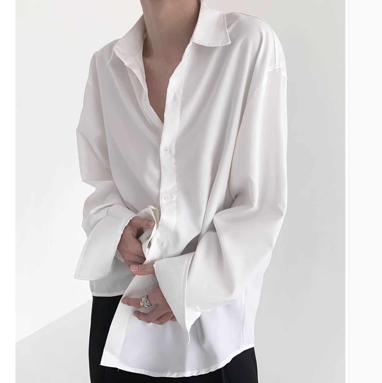 ビッグカラーシンプルシャツ Ot4565