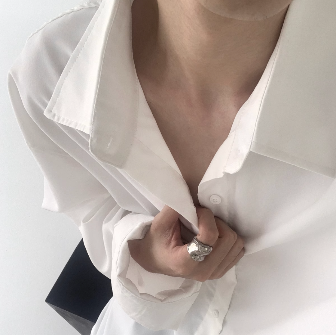 ビッグカラーシンプルシャツ Ot4565