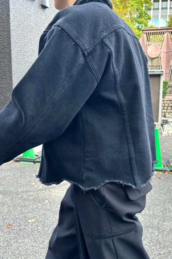 クロップドカットオフデニムジャケット Ot4665