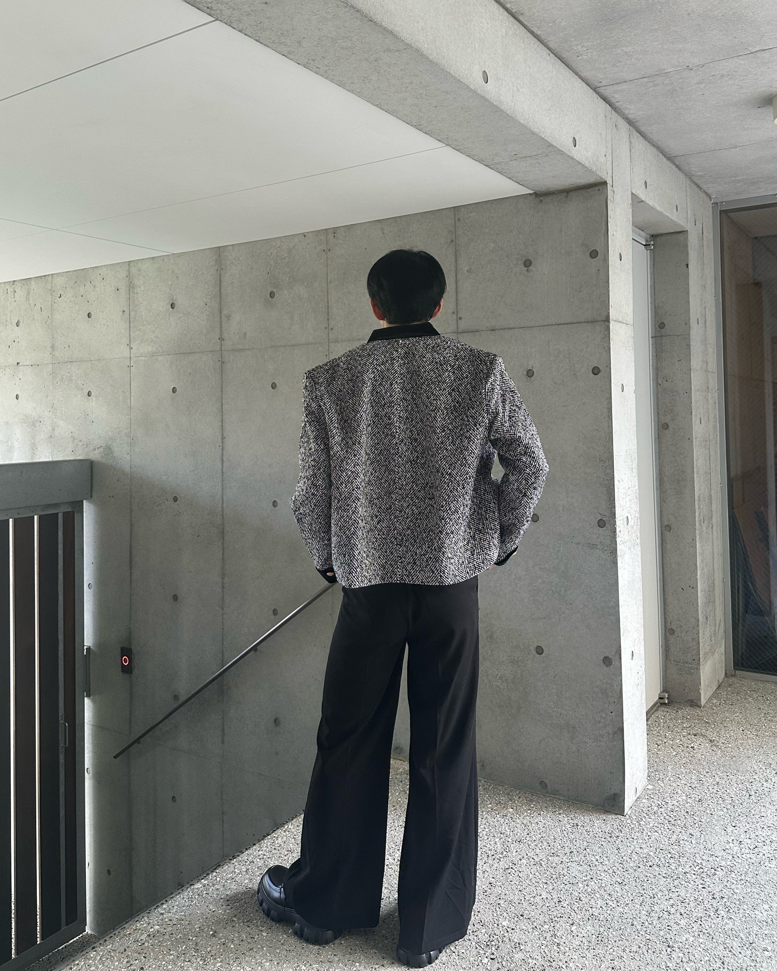 パイピングツイードジャケット Ot30012