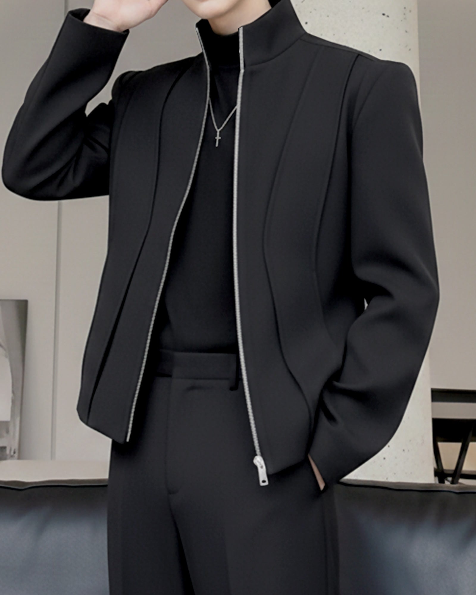 シグネチャーラインジップジャケット Ot30055