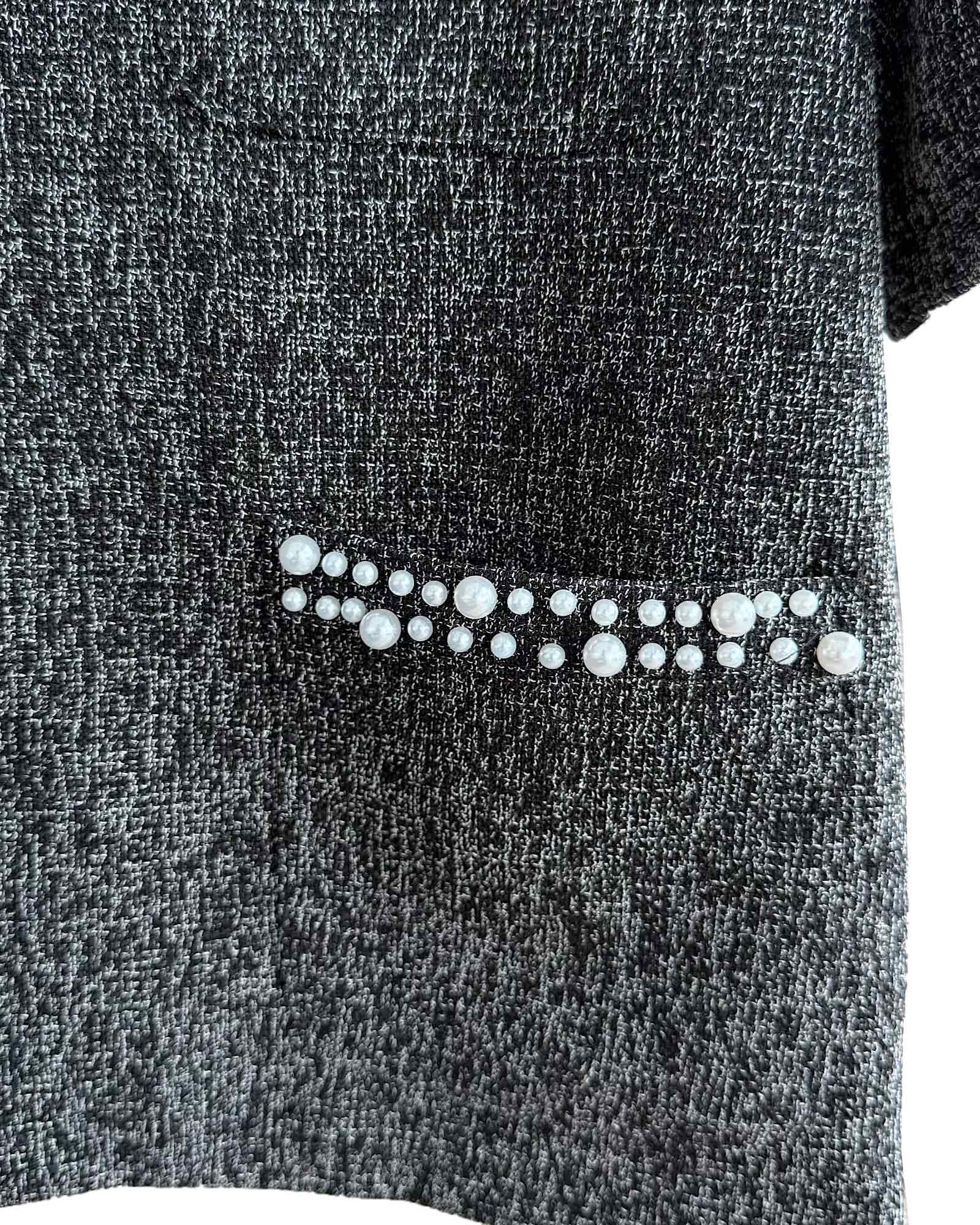 パールトリムミックスツイードジャケット Ot30069