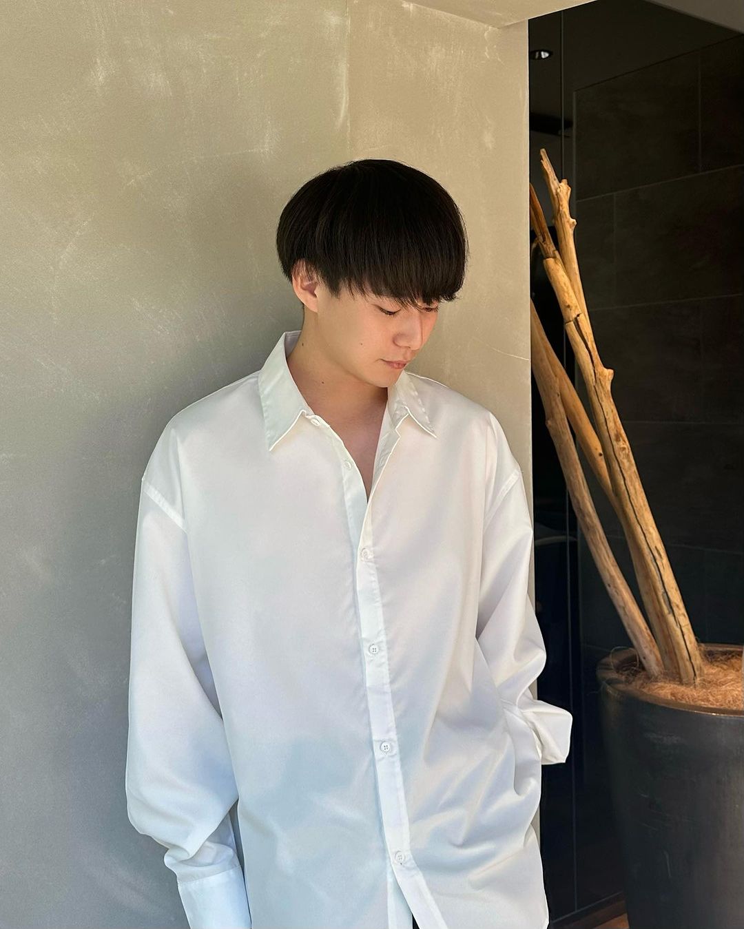 ビッグカラーシンプルシャツ Ot4565