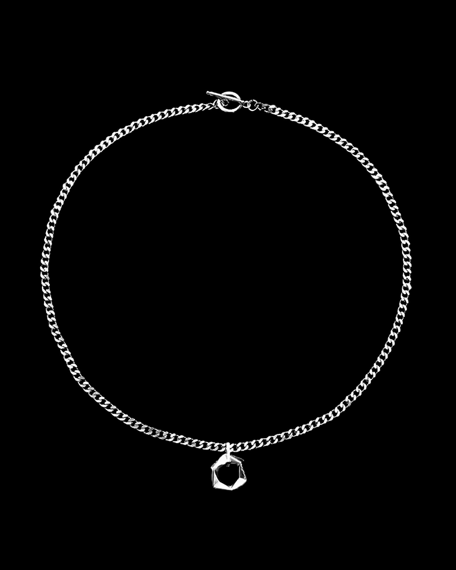 ジオメトリックリングネックレス Ot40004