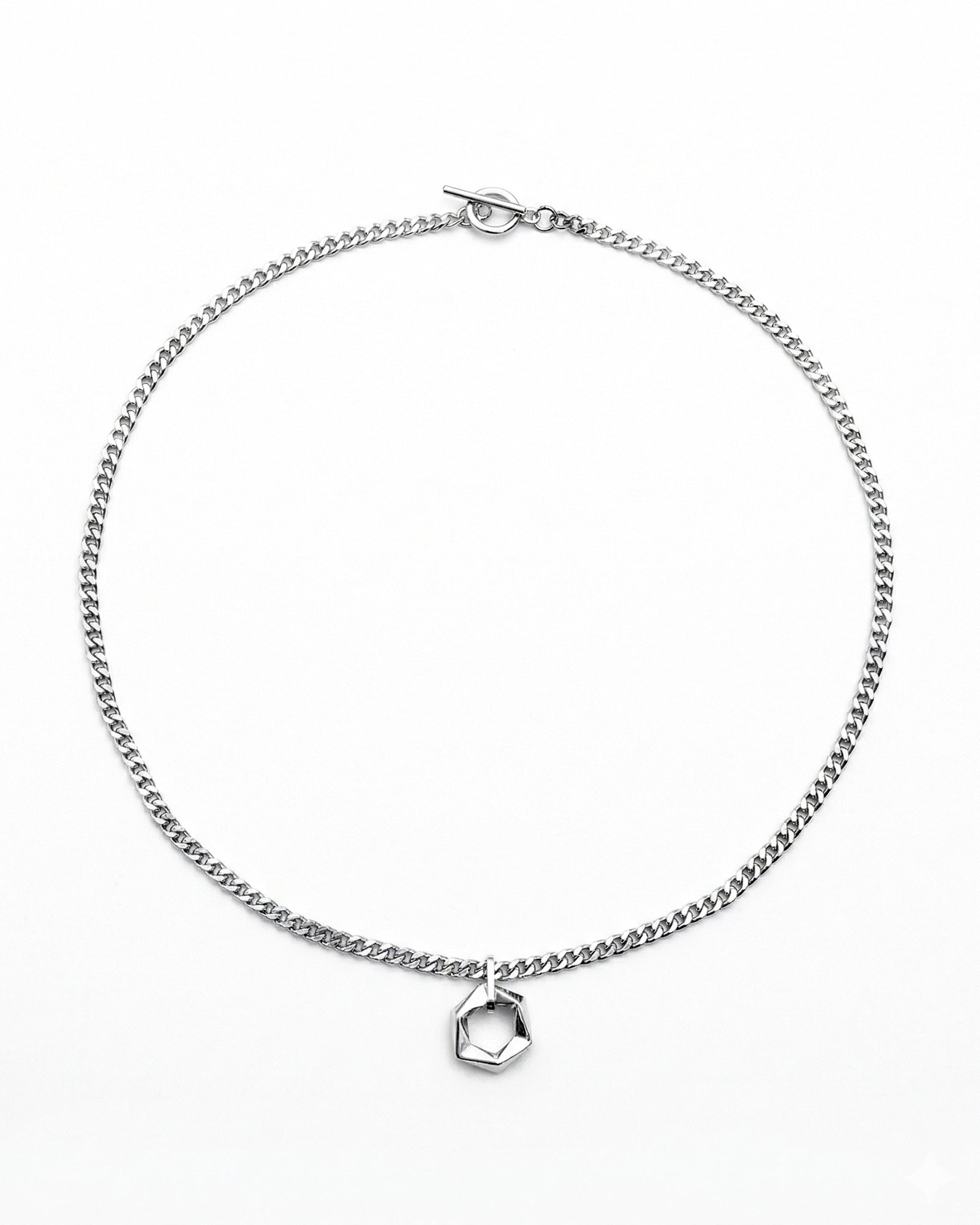 ジオメトリックリングネックレス Ot40004