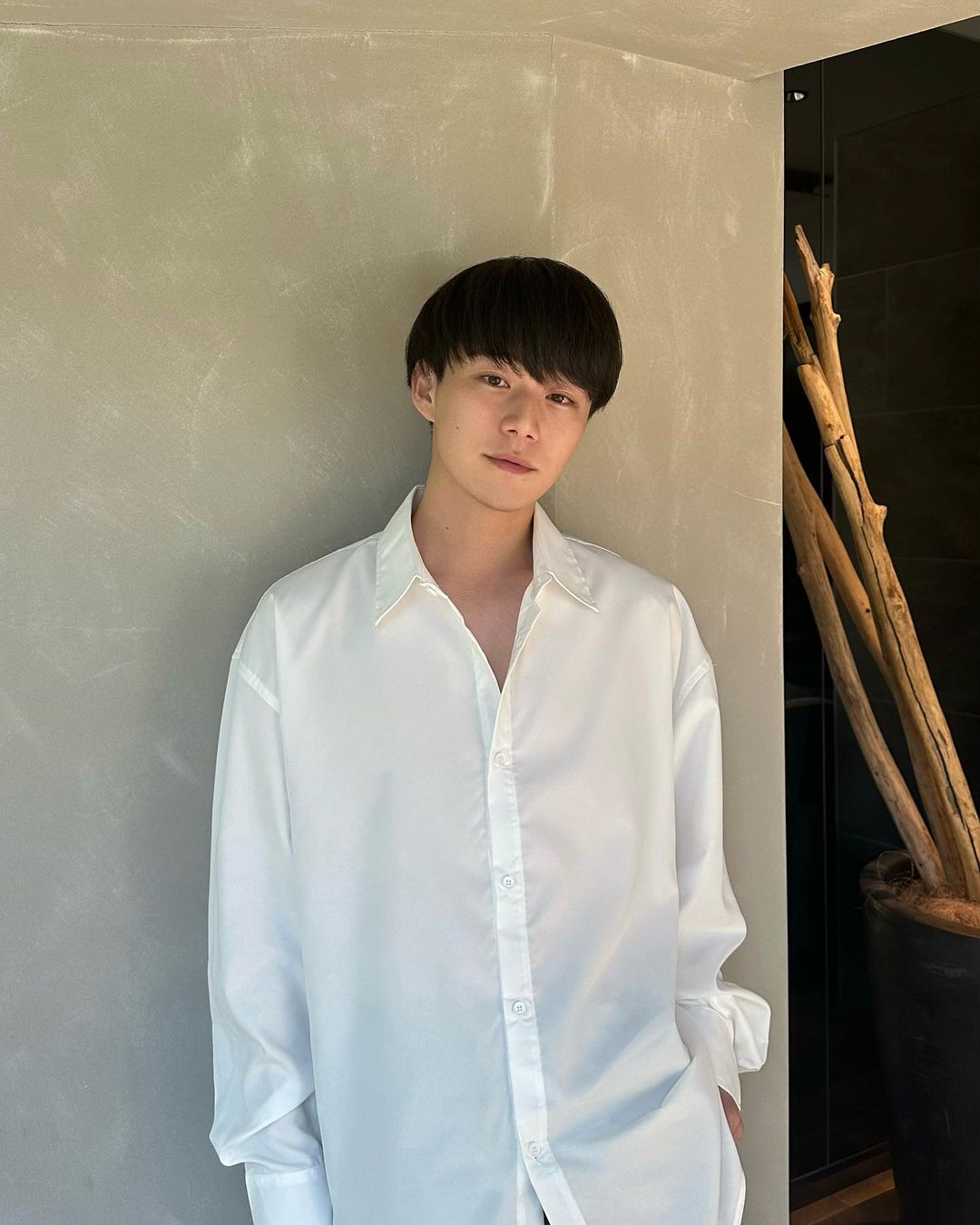 ビッグカラーシンプルシャツ Ot4565