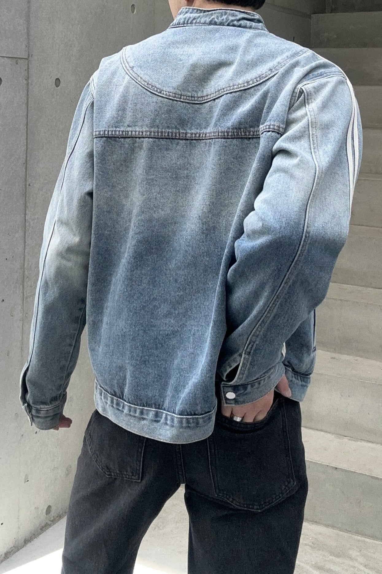 ラインブルーデニムジャケット Ot30004