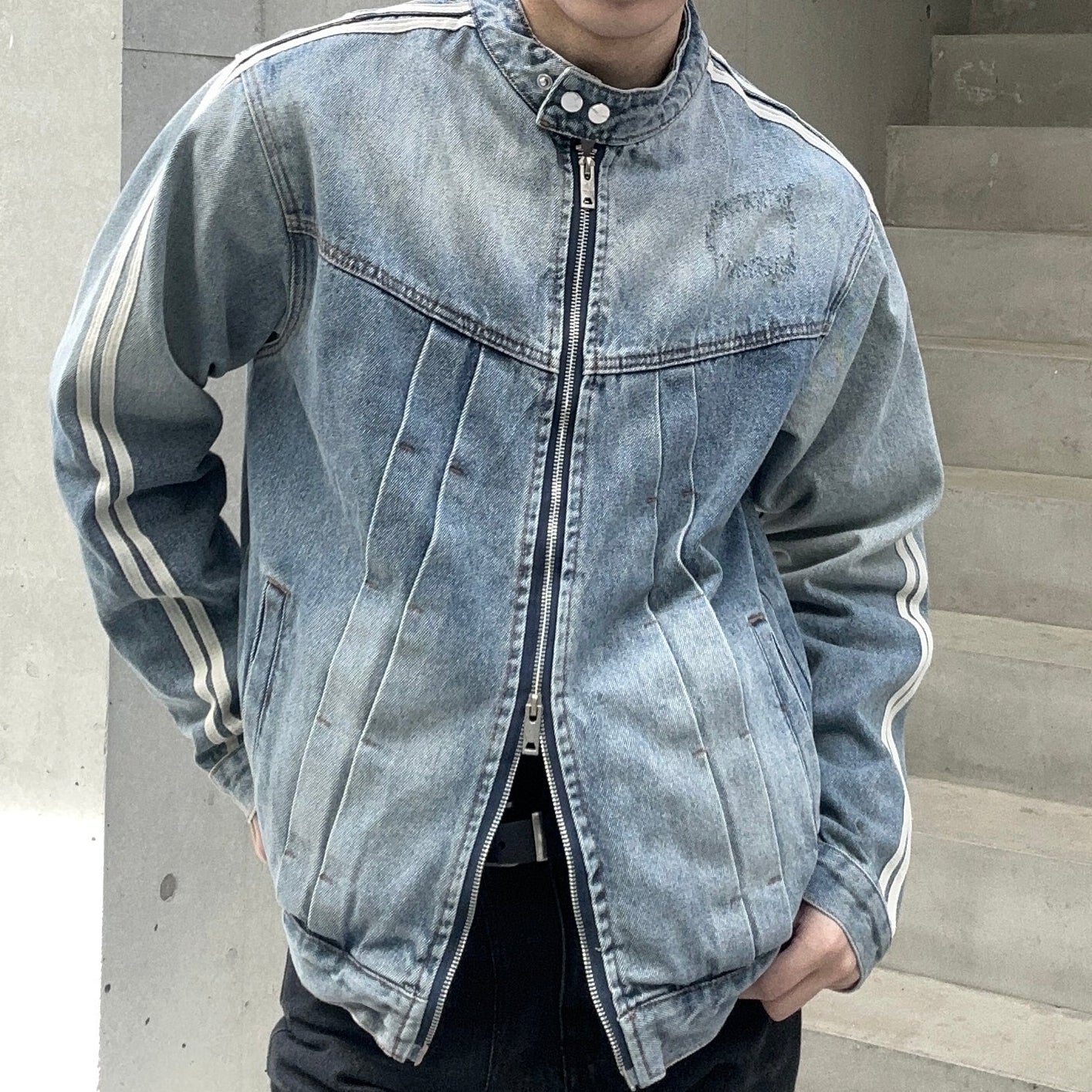 ラインブルーデニムジャケット Ot30004