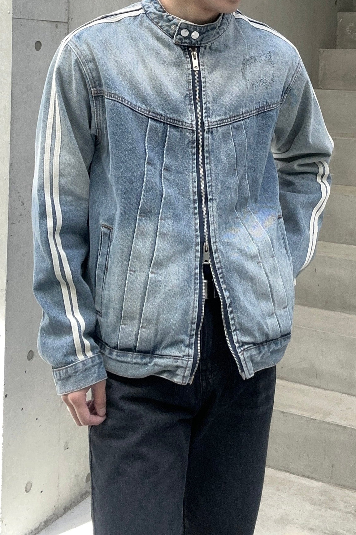 ラインブルーデニムジャケット Ot30004