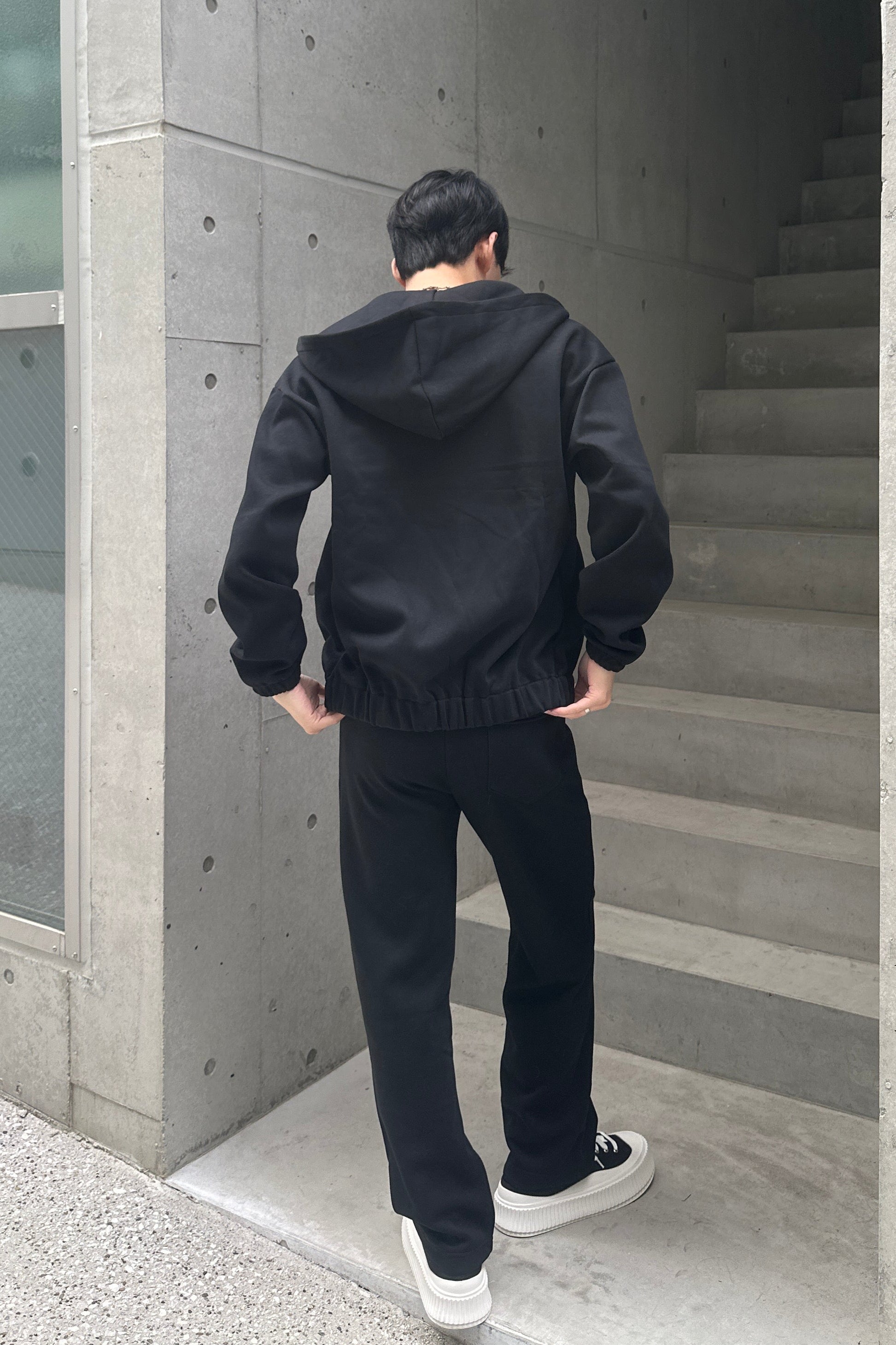 ダブルジップグレ―セットアップ Ot30005