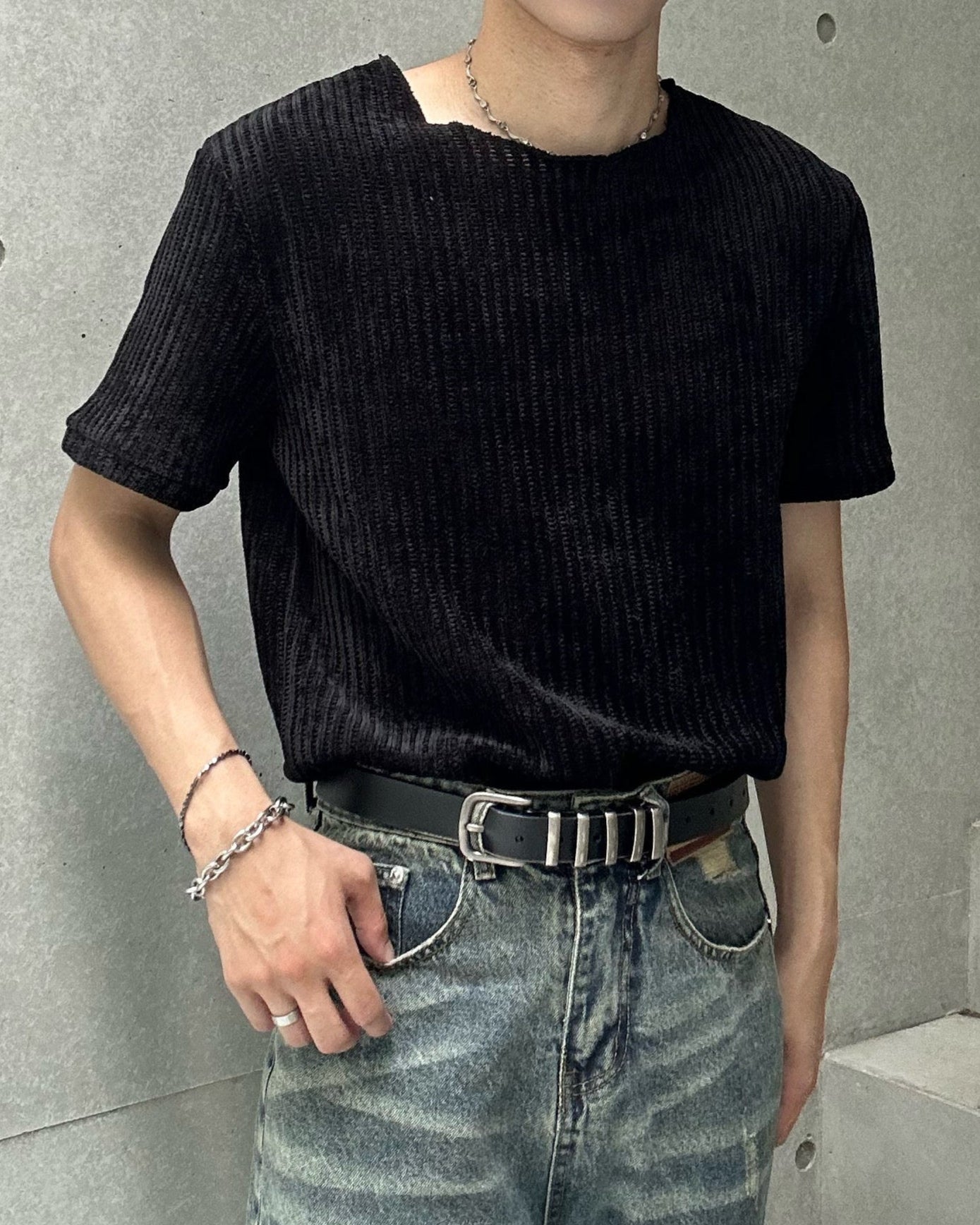 レイジーカットTシャツ Ot20076