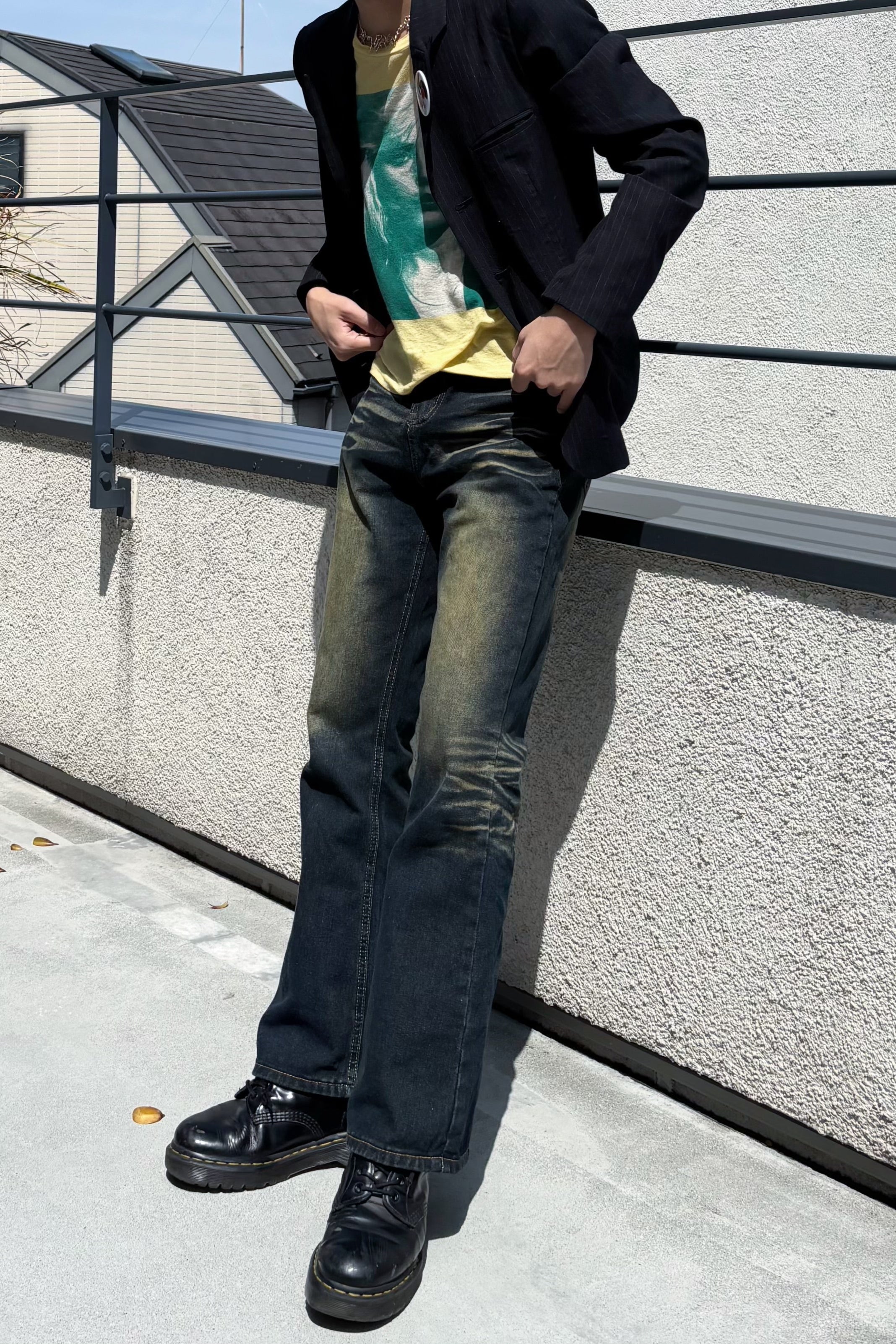 モダンウォッシュフレアデニム Ot4714