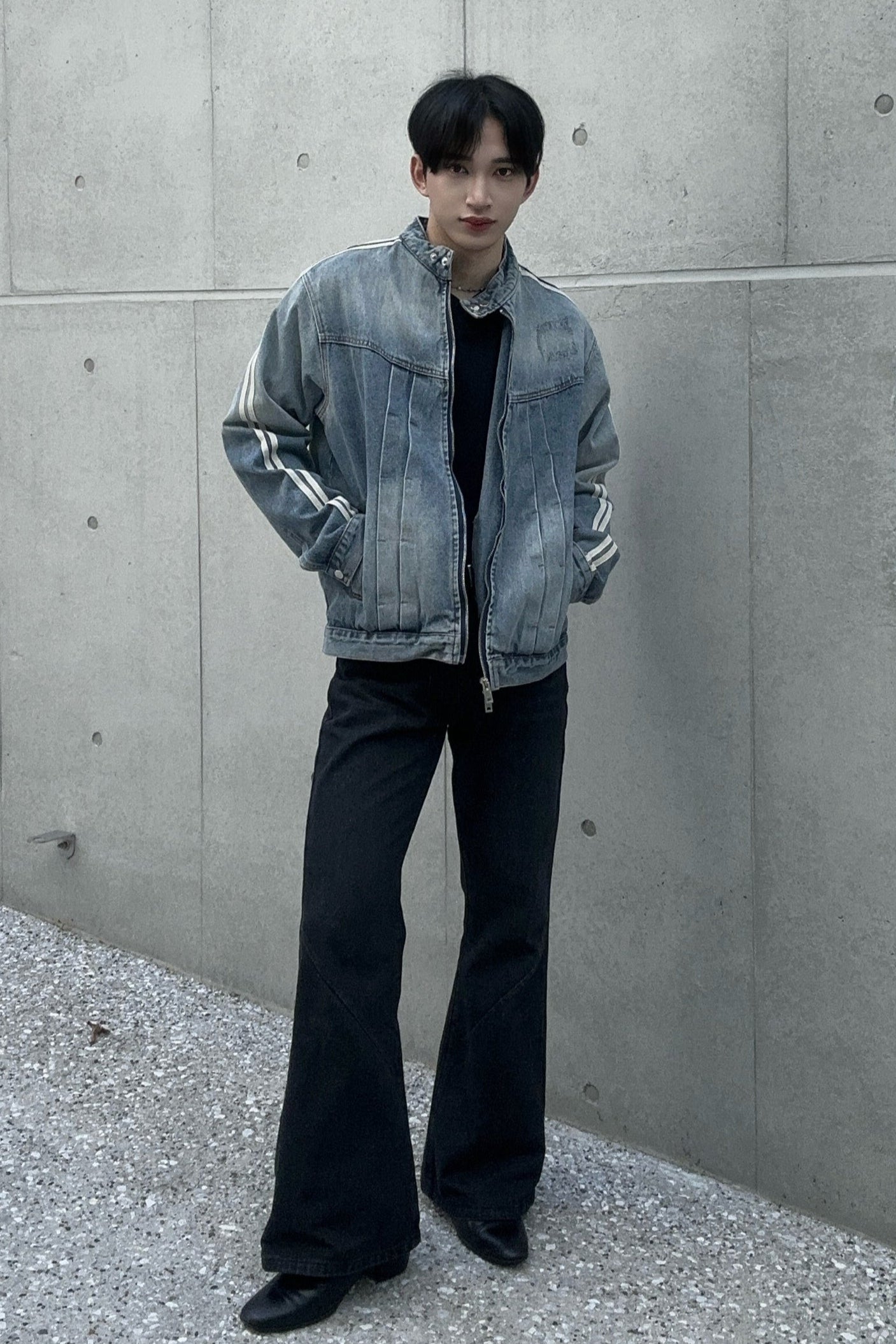 ラインブルーデニムジャケット Ot30004