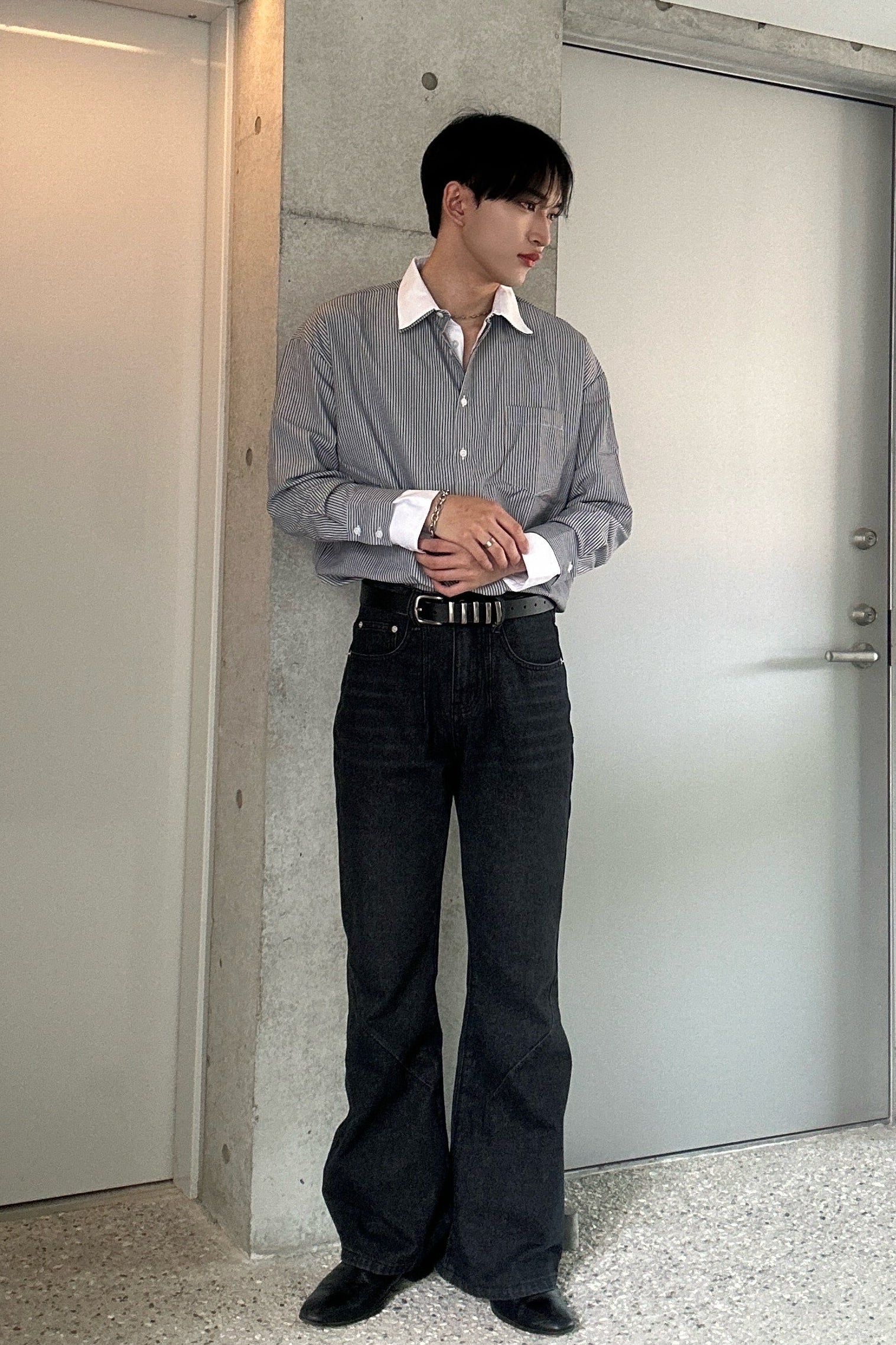 ドッキングストライプシャツ Ot5261