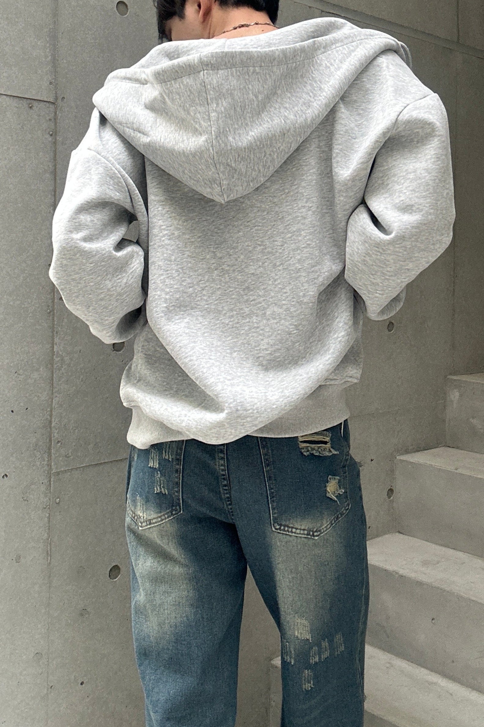 ルーズグレーダブルジップパーカー Ot30001