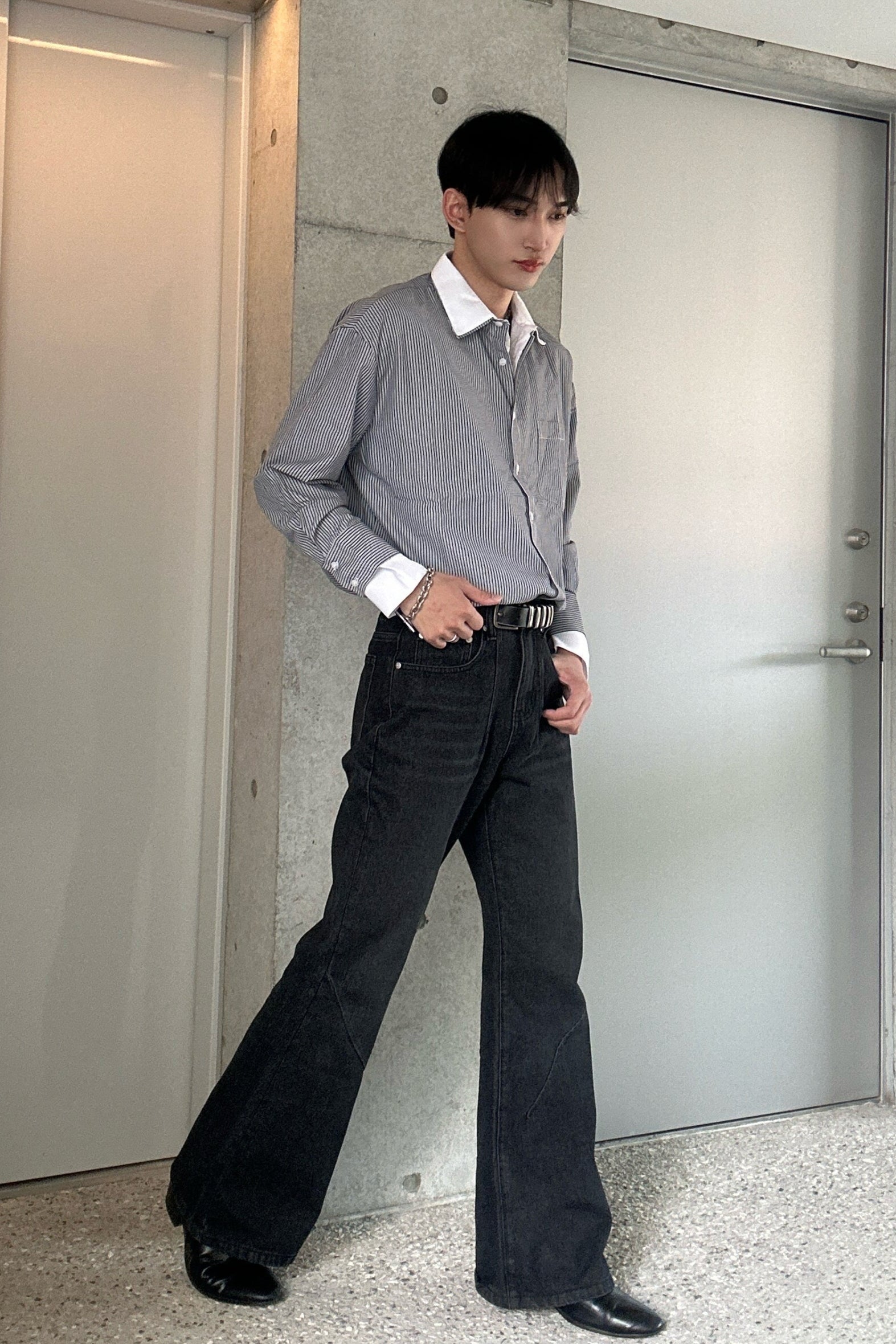 ドッキングストライプシャツ Ot5261