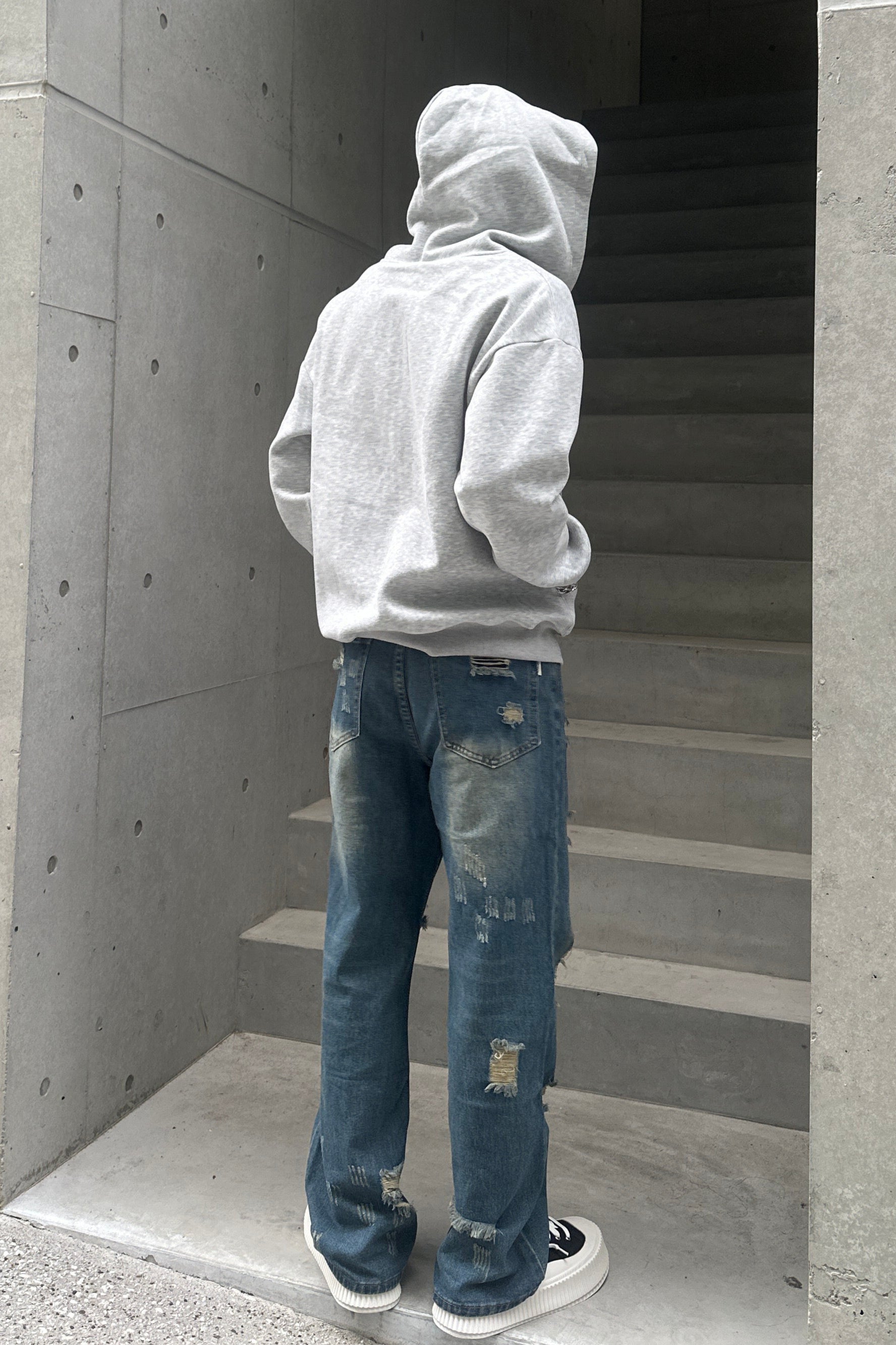 ルーズグレーダブルジップパーカー Ot30001