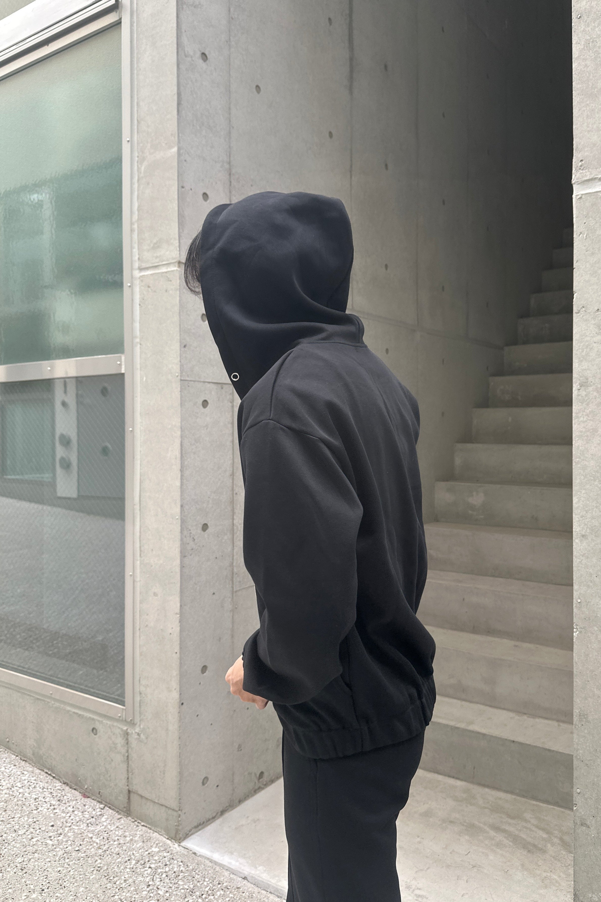 ダブルジップグレ―セットアップ Ot30005