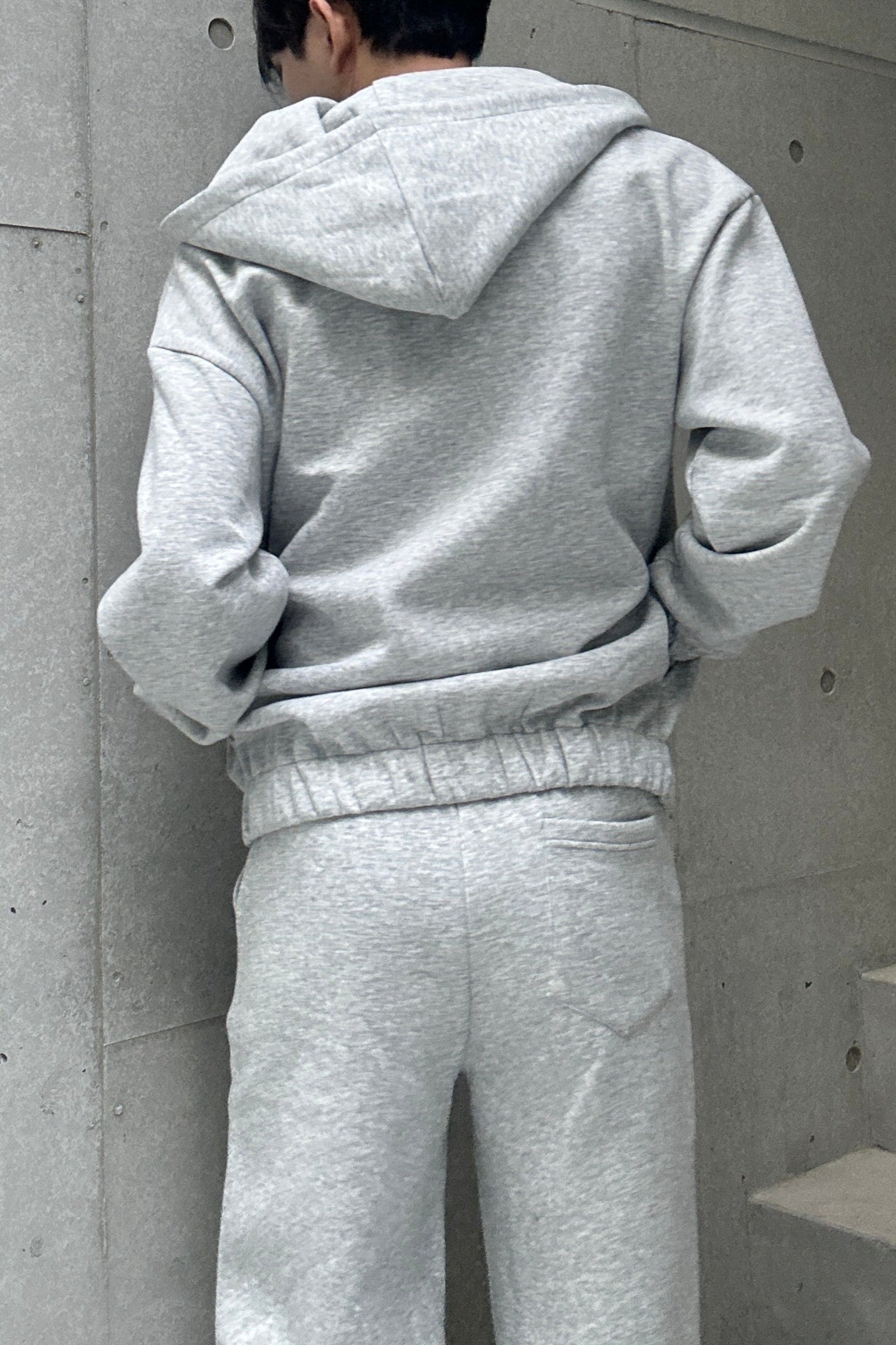 ダブルジップグレ―セットアップ Ot30005