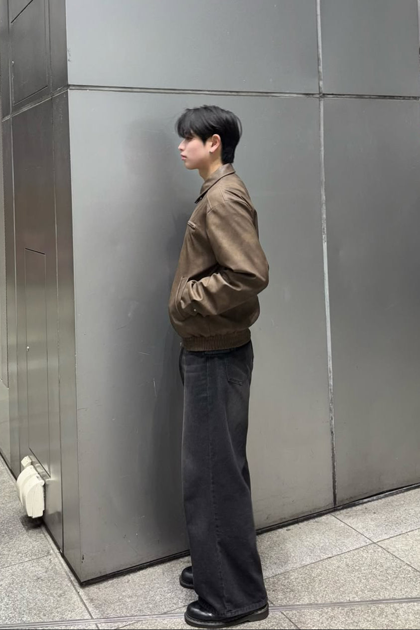 アメリカンレトロショートレザージャケット Ot4834