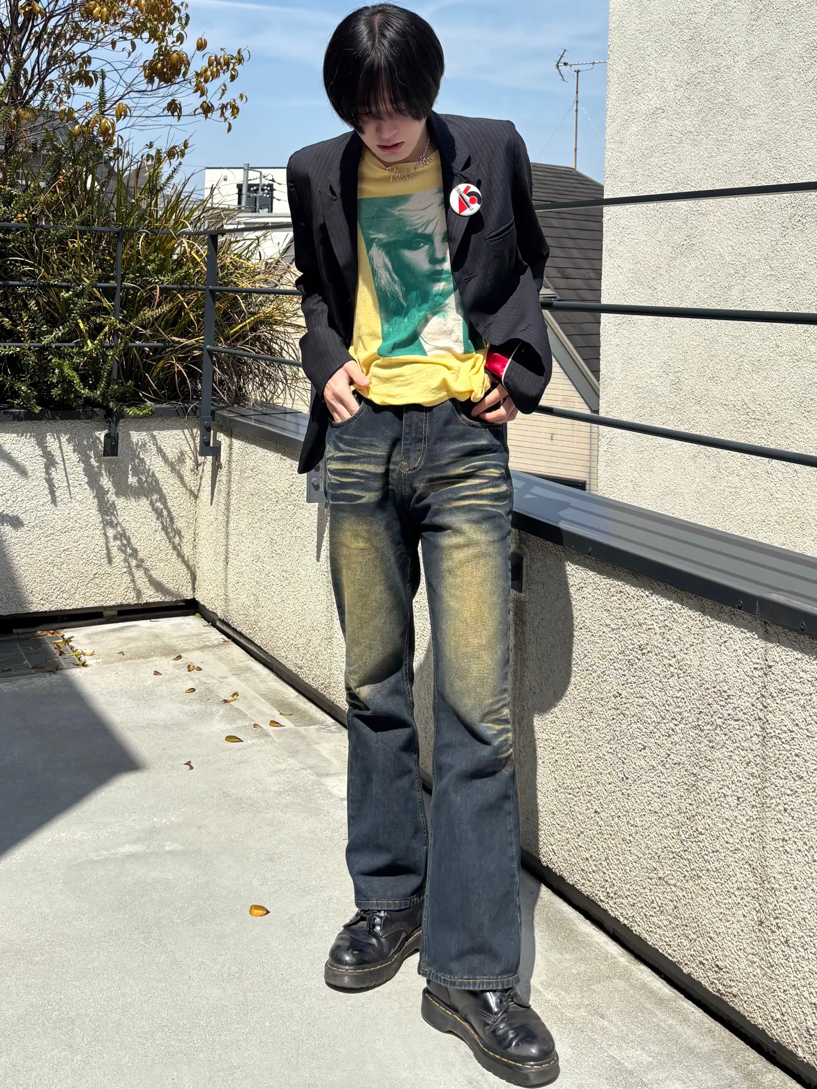 モダンウォッシュフレアデニム Ot4714