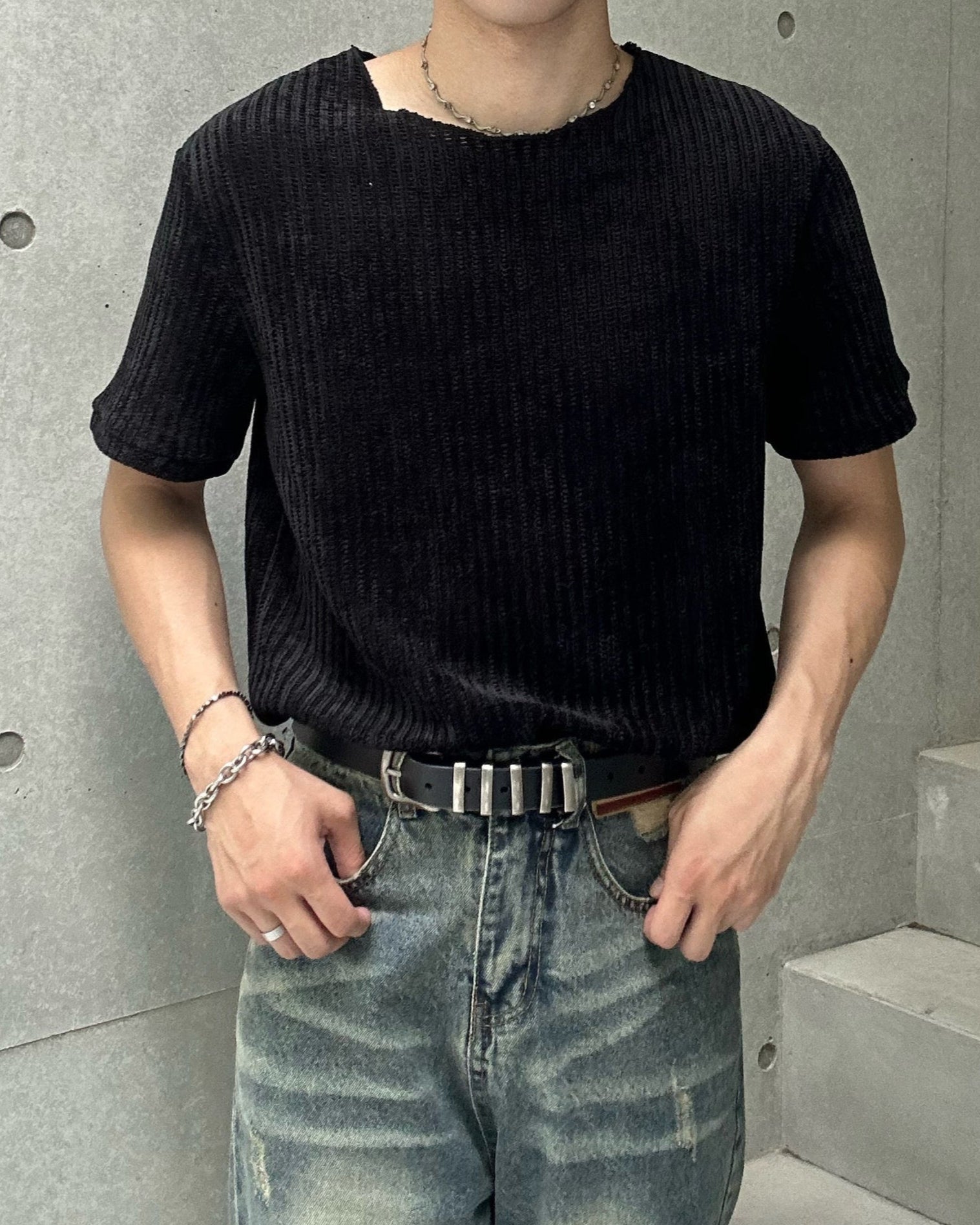 レイジーカットTシャツ Ot20076