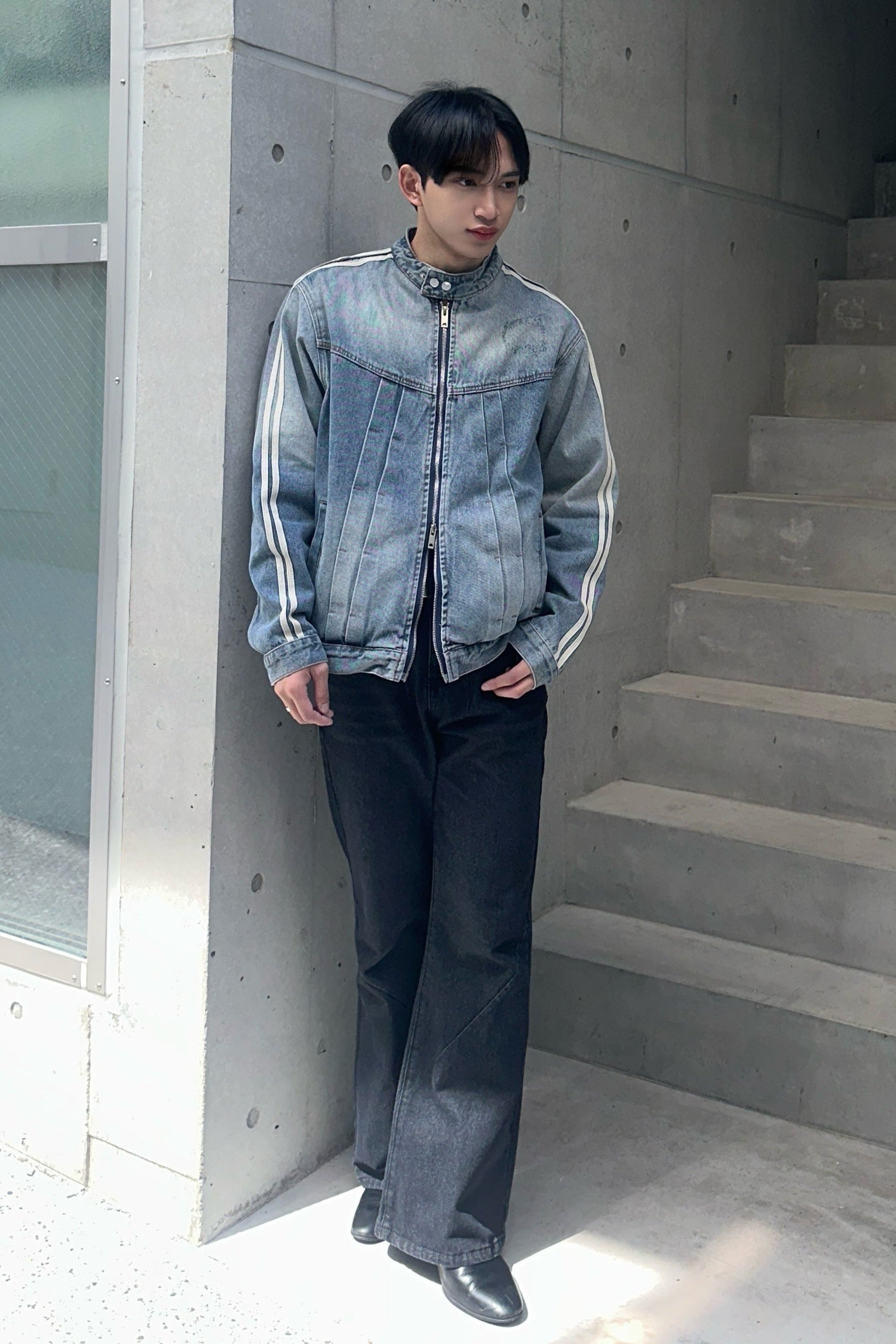 ラインブルーデニムジャケット Ot30004