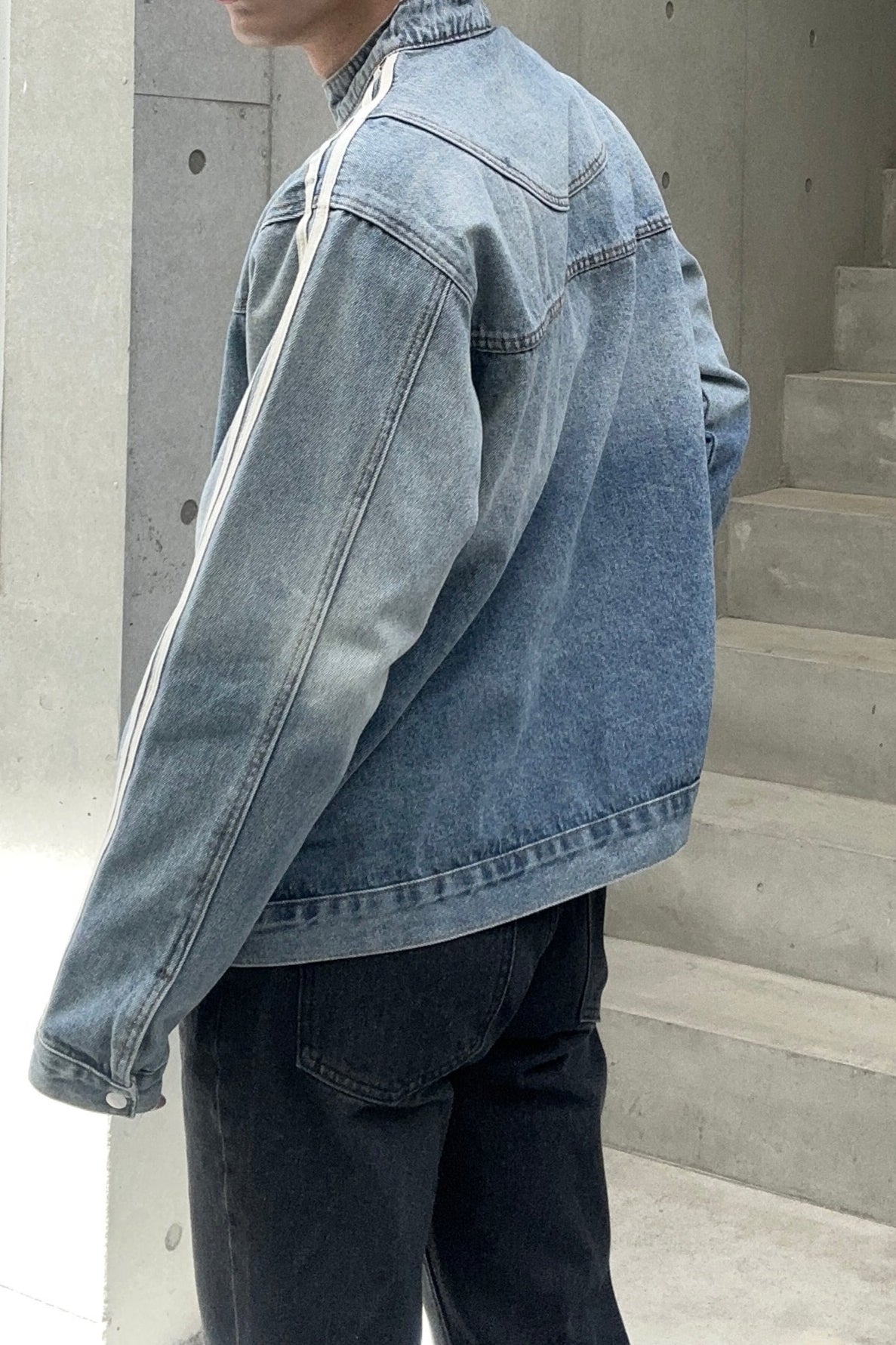 ラインブルーデニムジャケット Ot30004