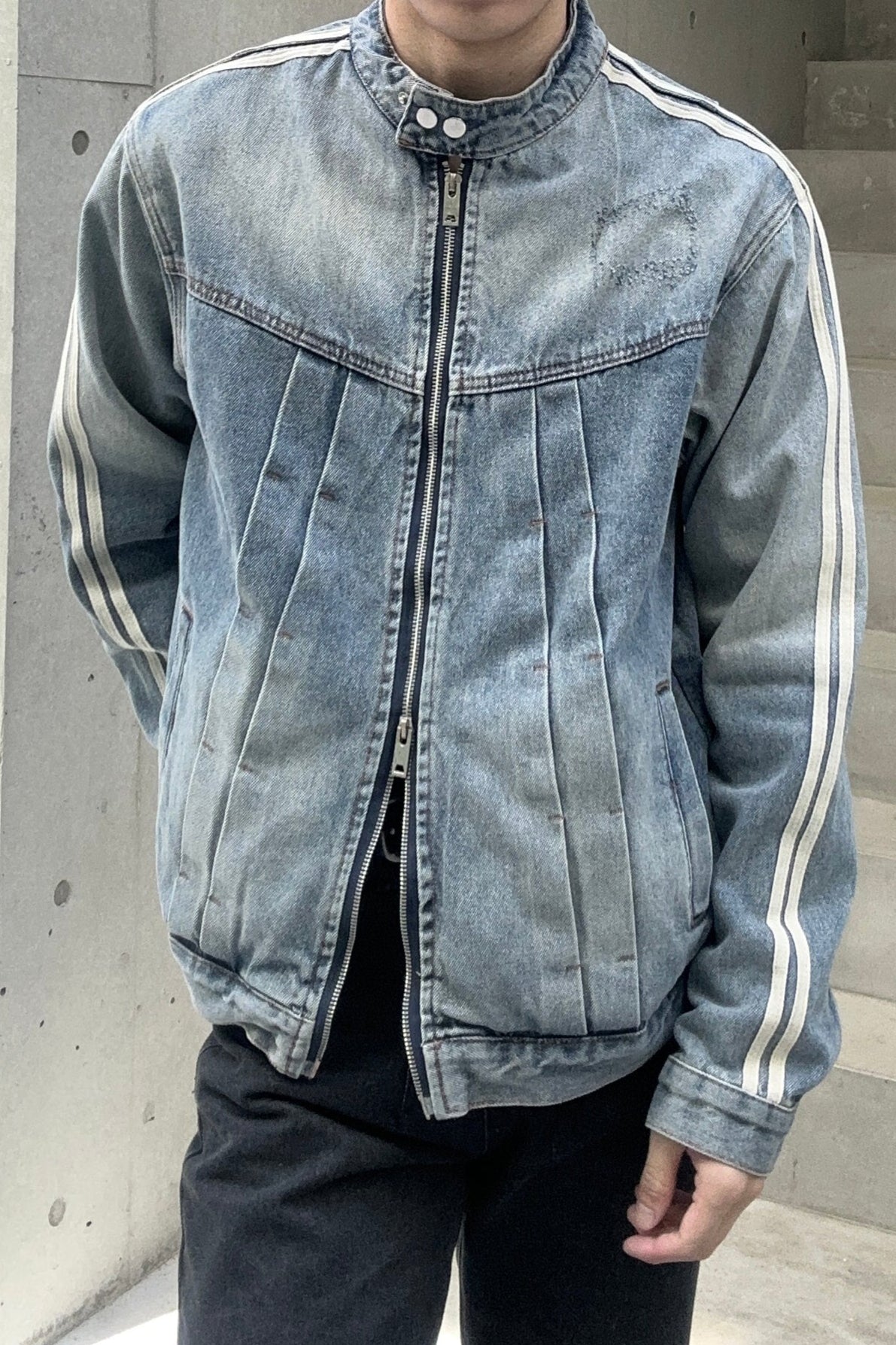 ラインブルーデニムジャケット Ot30004