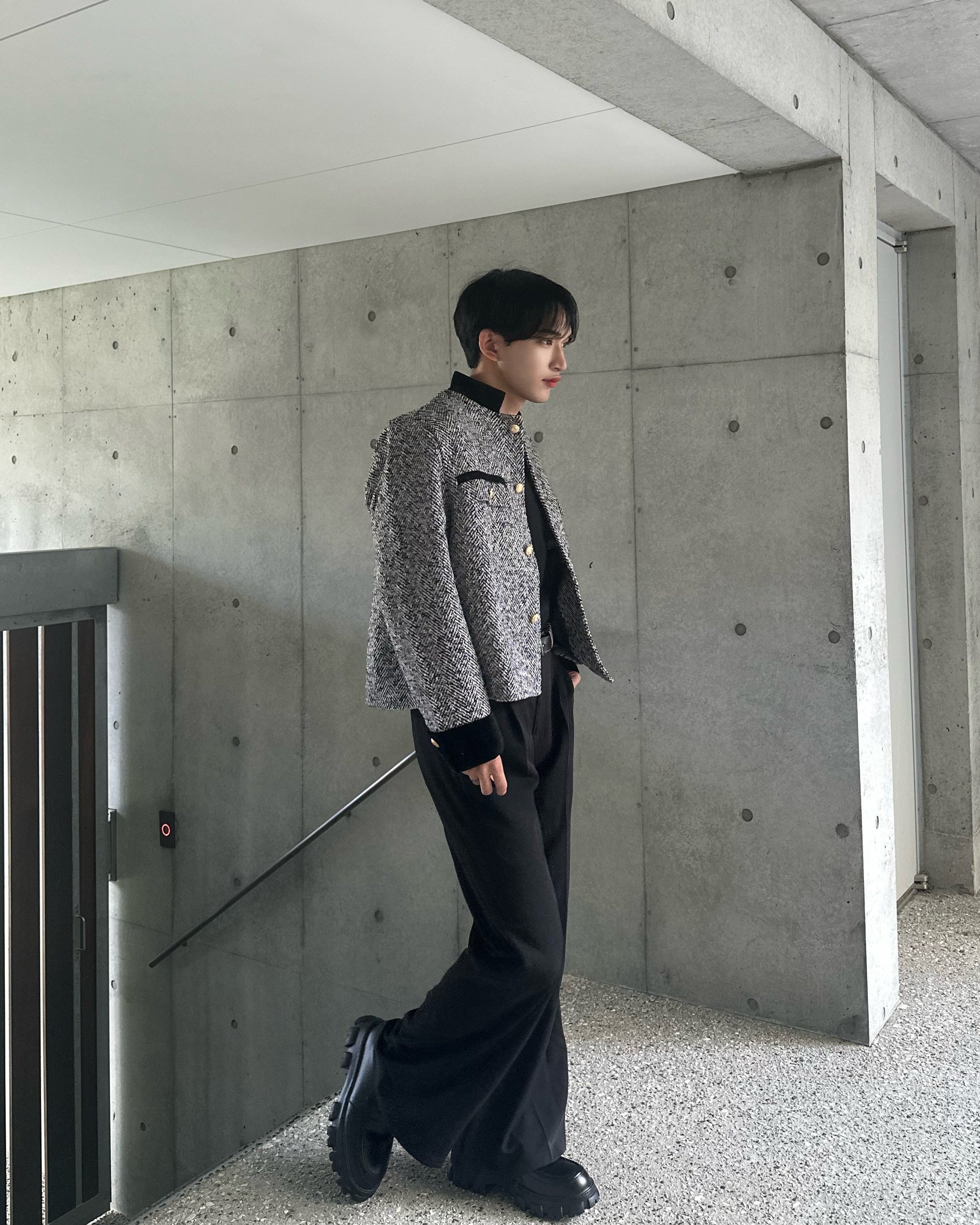 パイピングツイードジャケット Ot30012