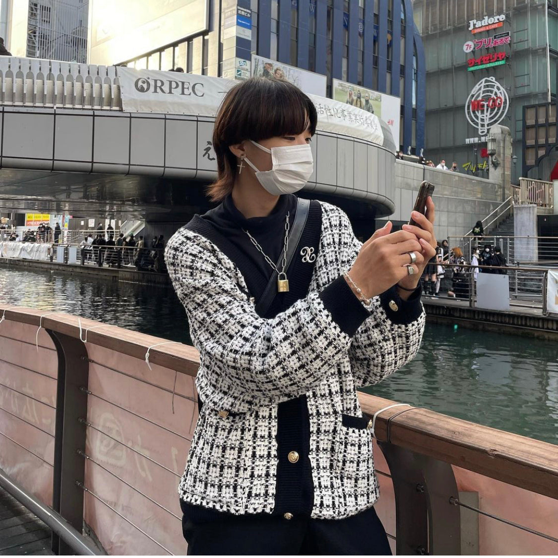 idol tweed jacket Ot4782