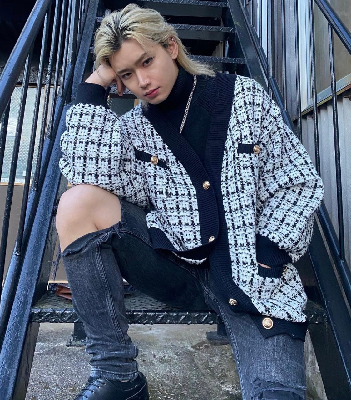 idol tweed jacket Ot4782