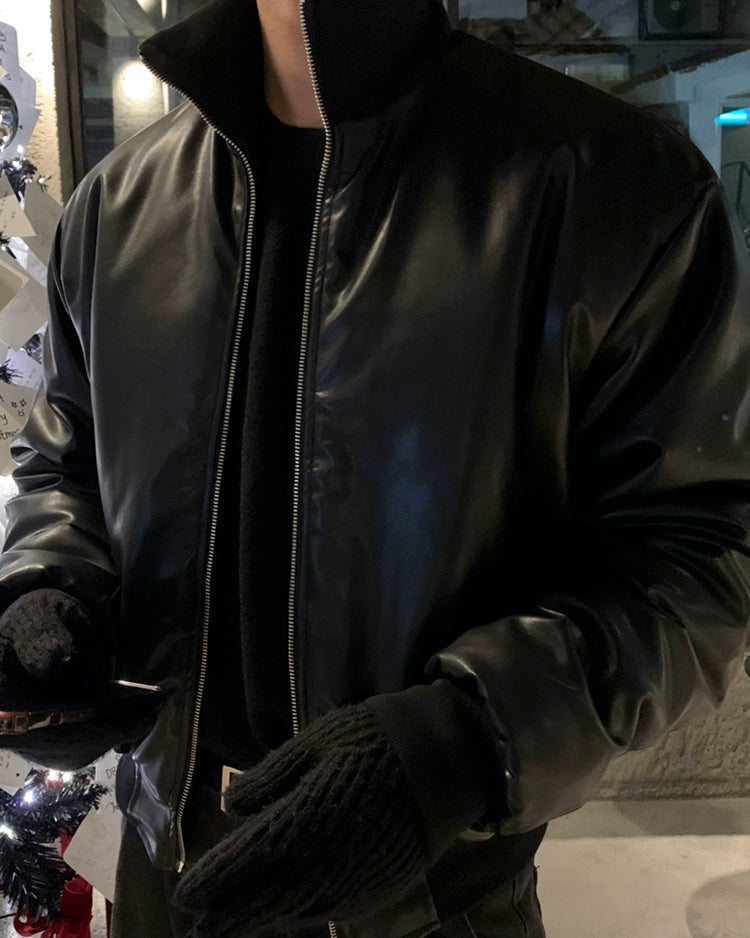 ショートPUレザージャケット Ot30042