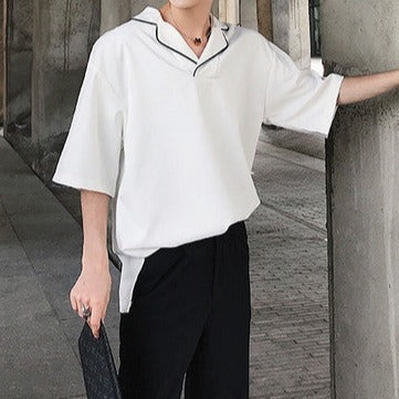 【再販売】ステッチカラーモノトーンTシャツ Ot20045