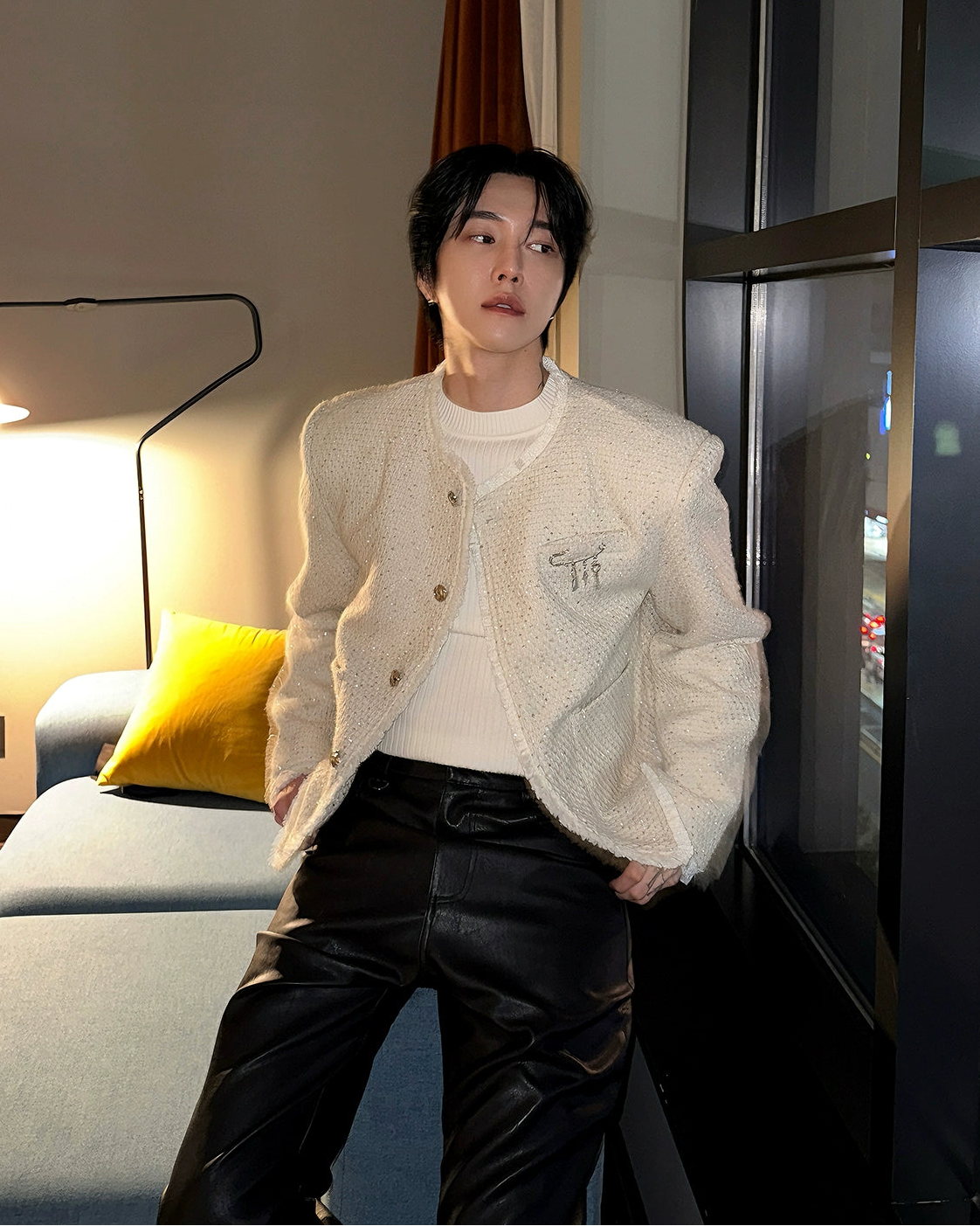 ラグジュアリーミックスツイードジャケット Ot30047