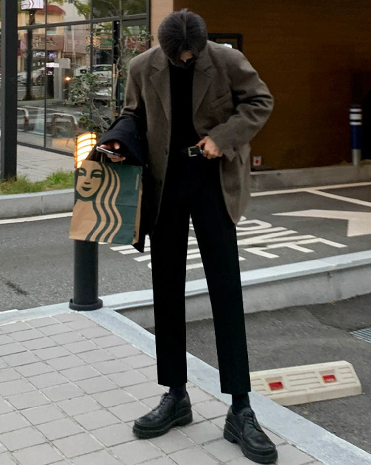 クリーンブラウンウールジャケット Ot30050