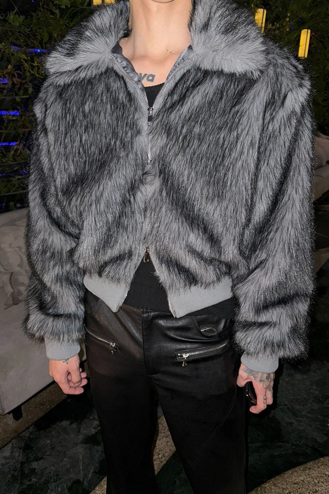 EGGKA トグル留めフェイクファージャケット EGGKA トグル留めフェイクファージャケット